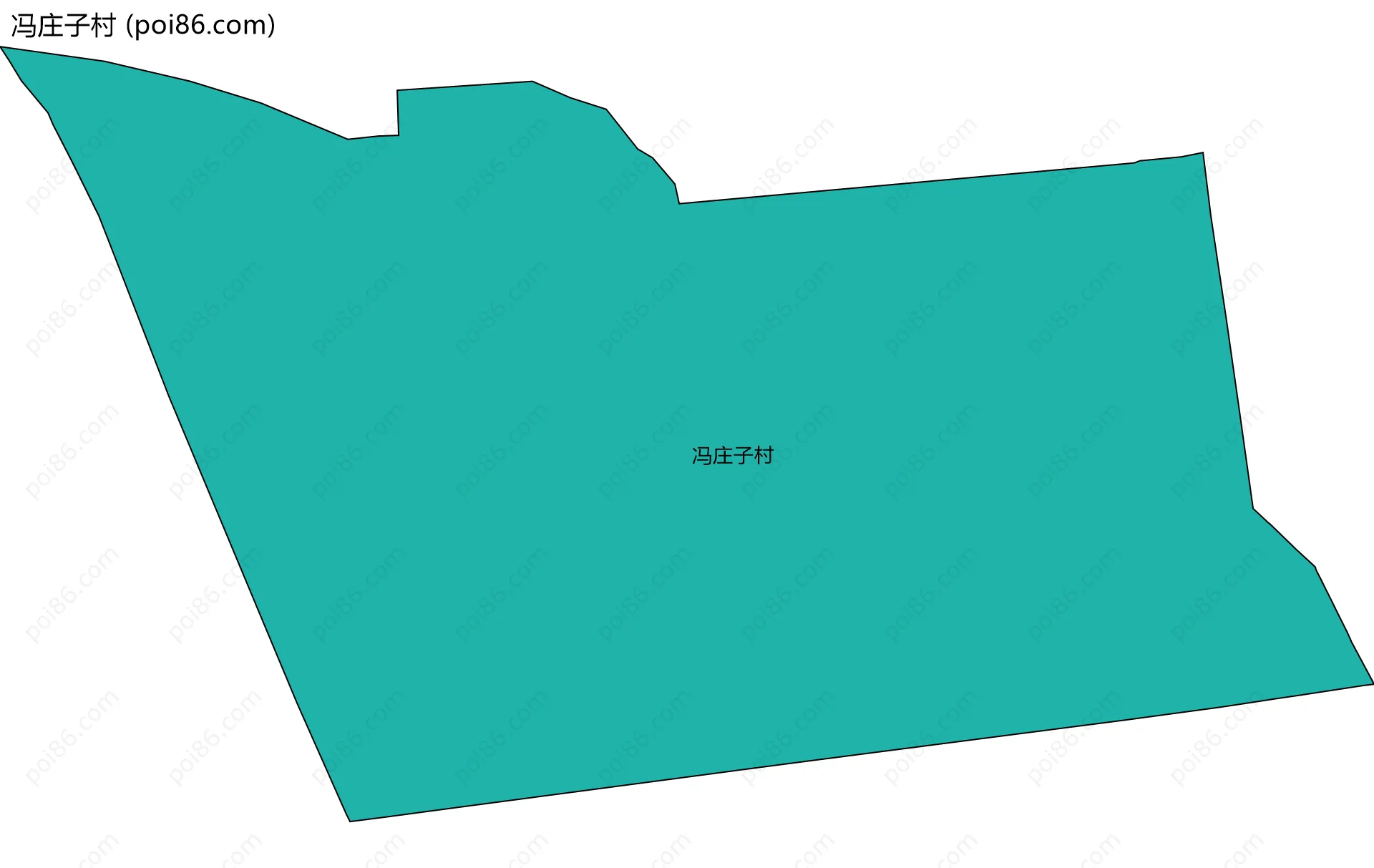 冯庄子村边界地图