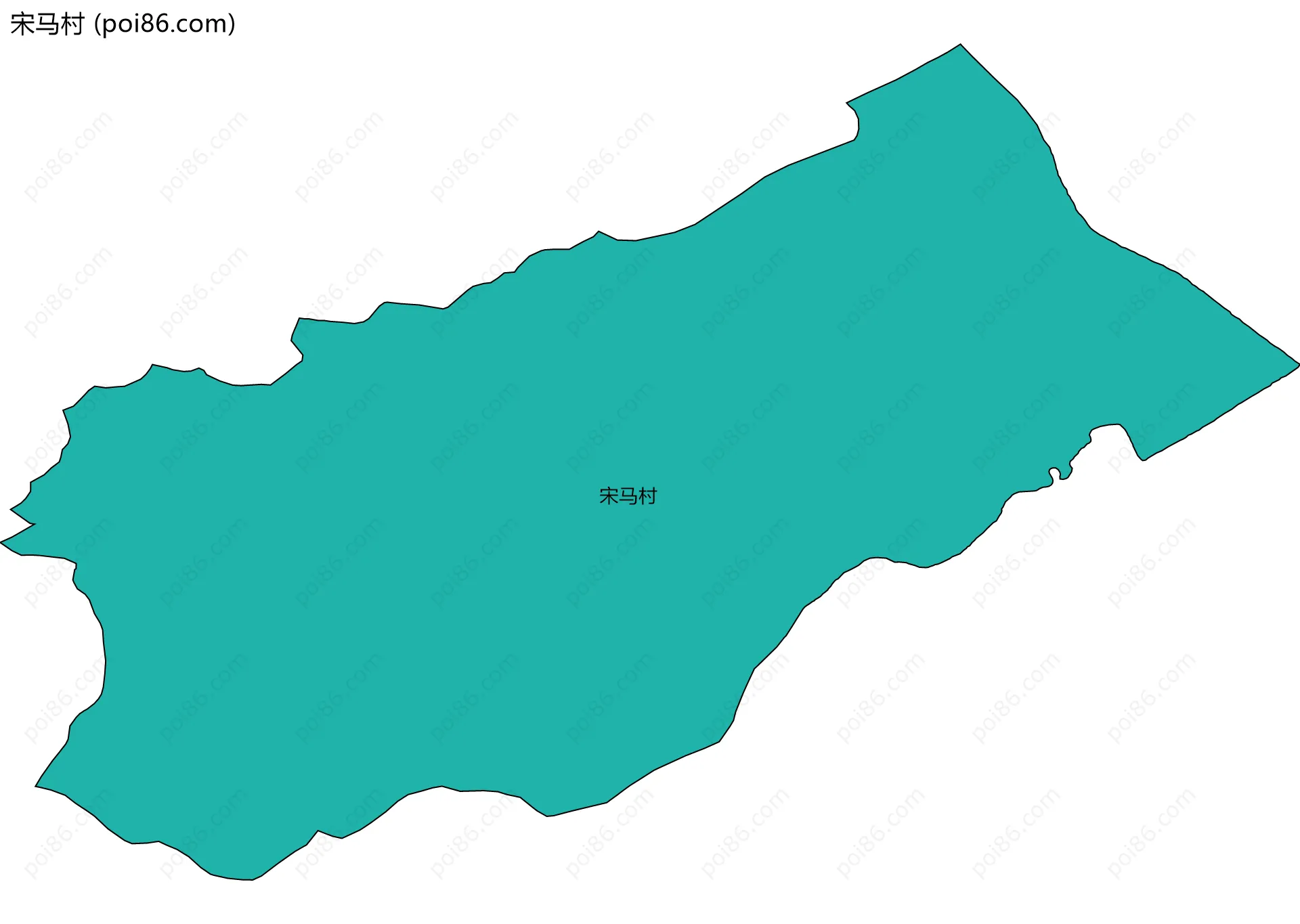 宋马村边界地图