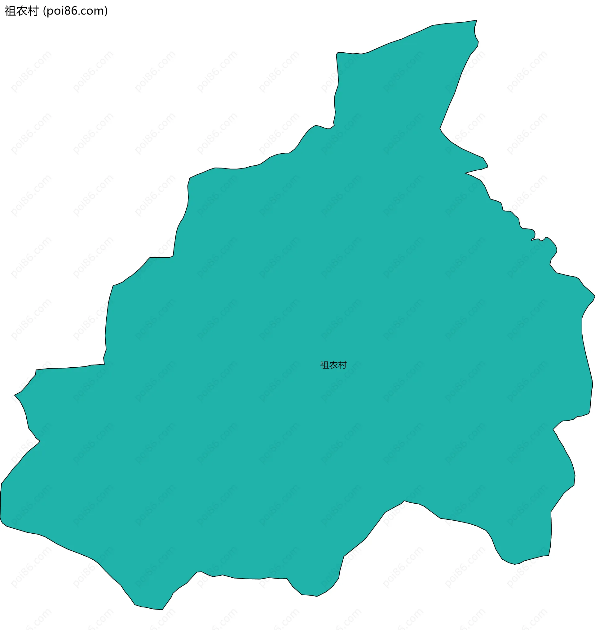 祖农村边界地图