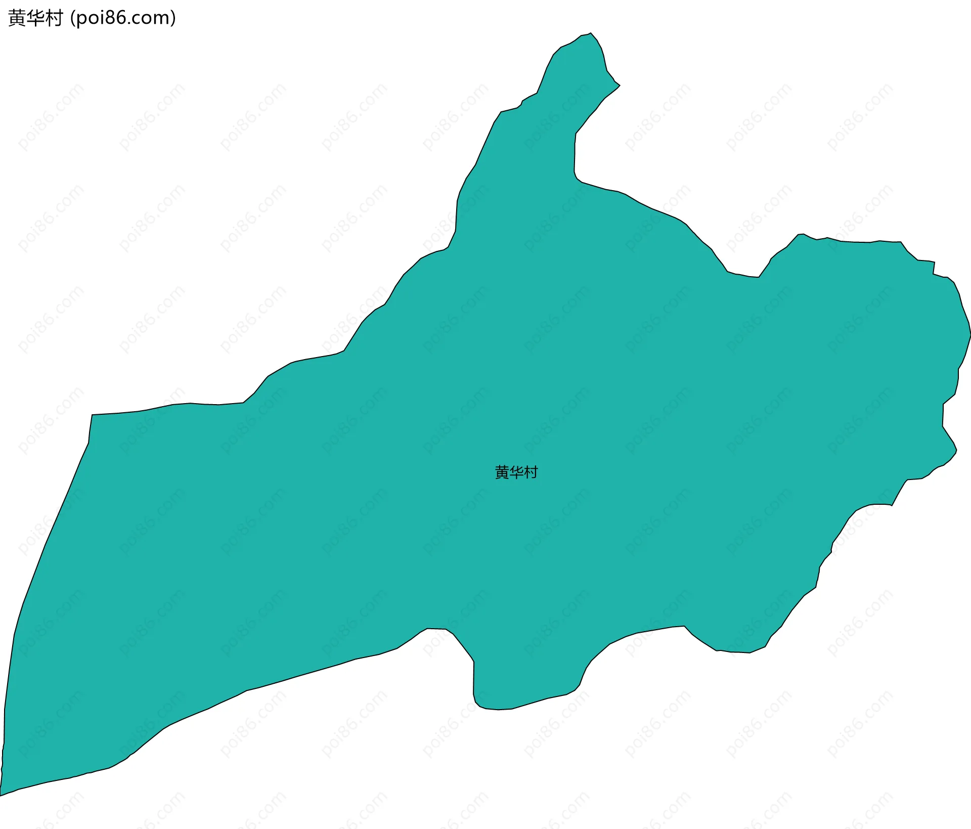 黄华村边界地图