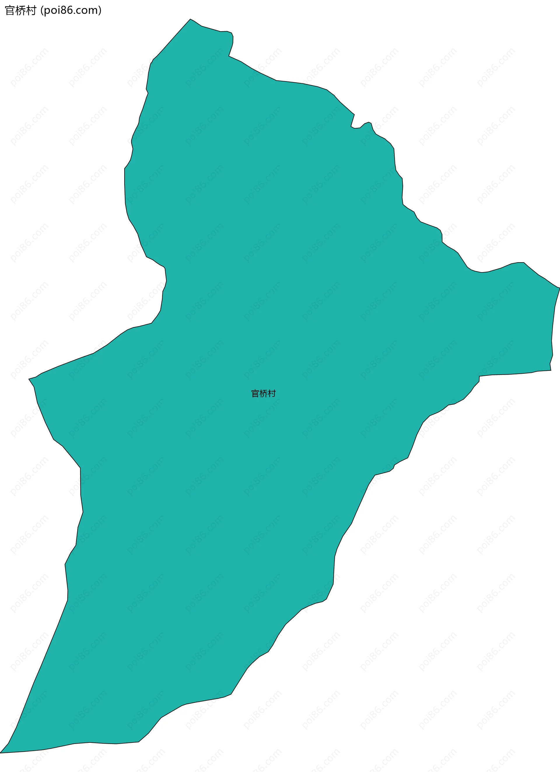 官桥村边界地图