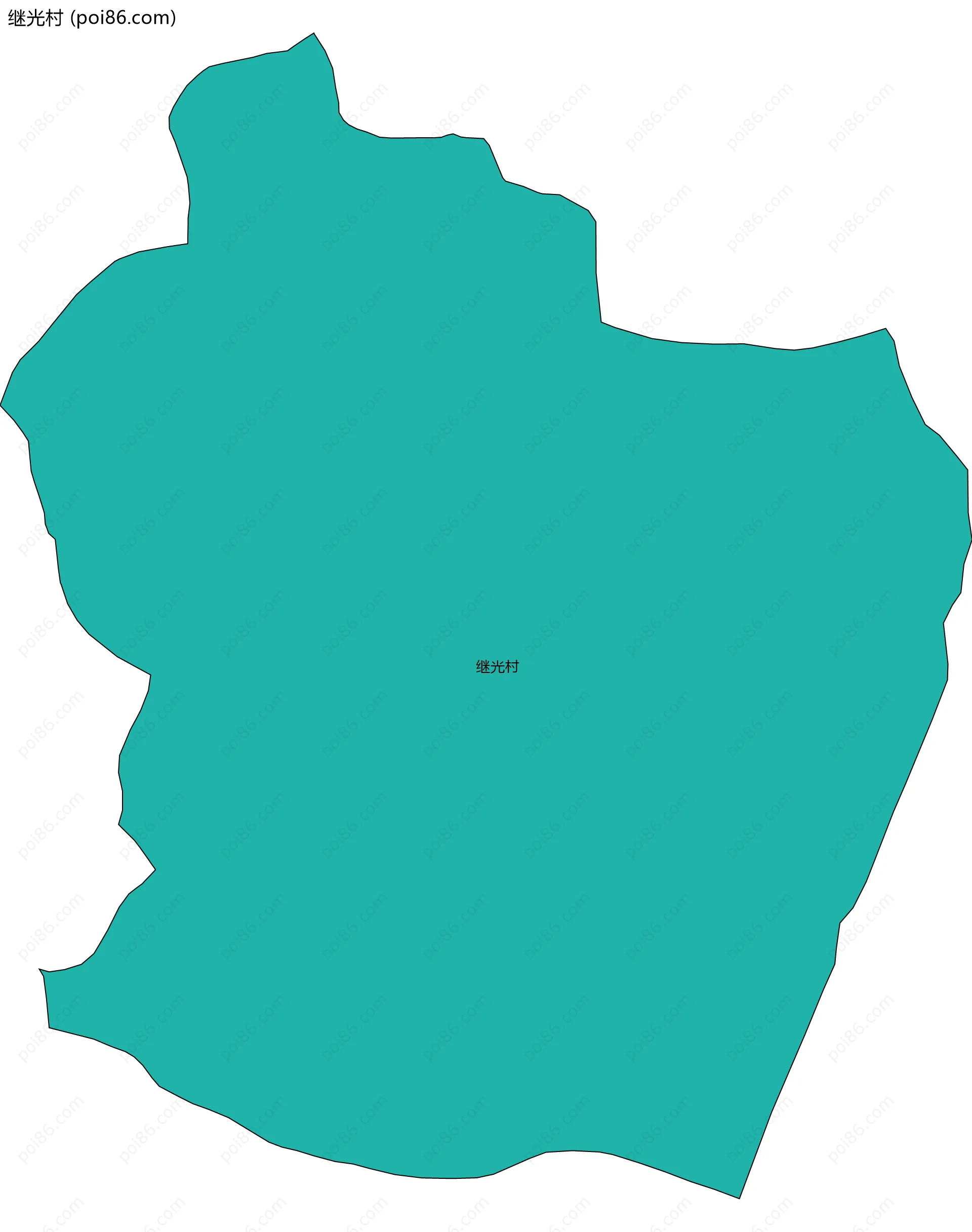 继光村边界地图