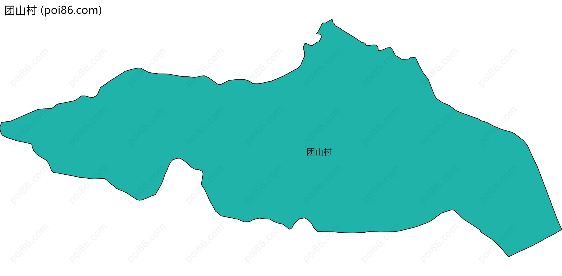 团山村边界地图