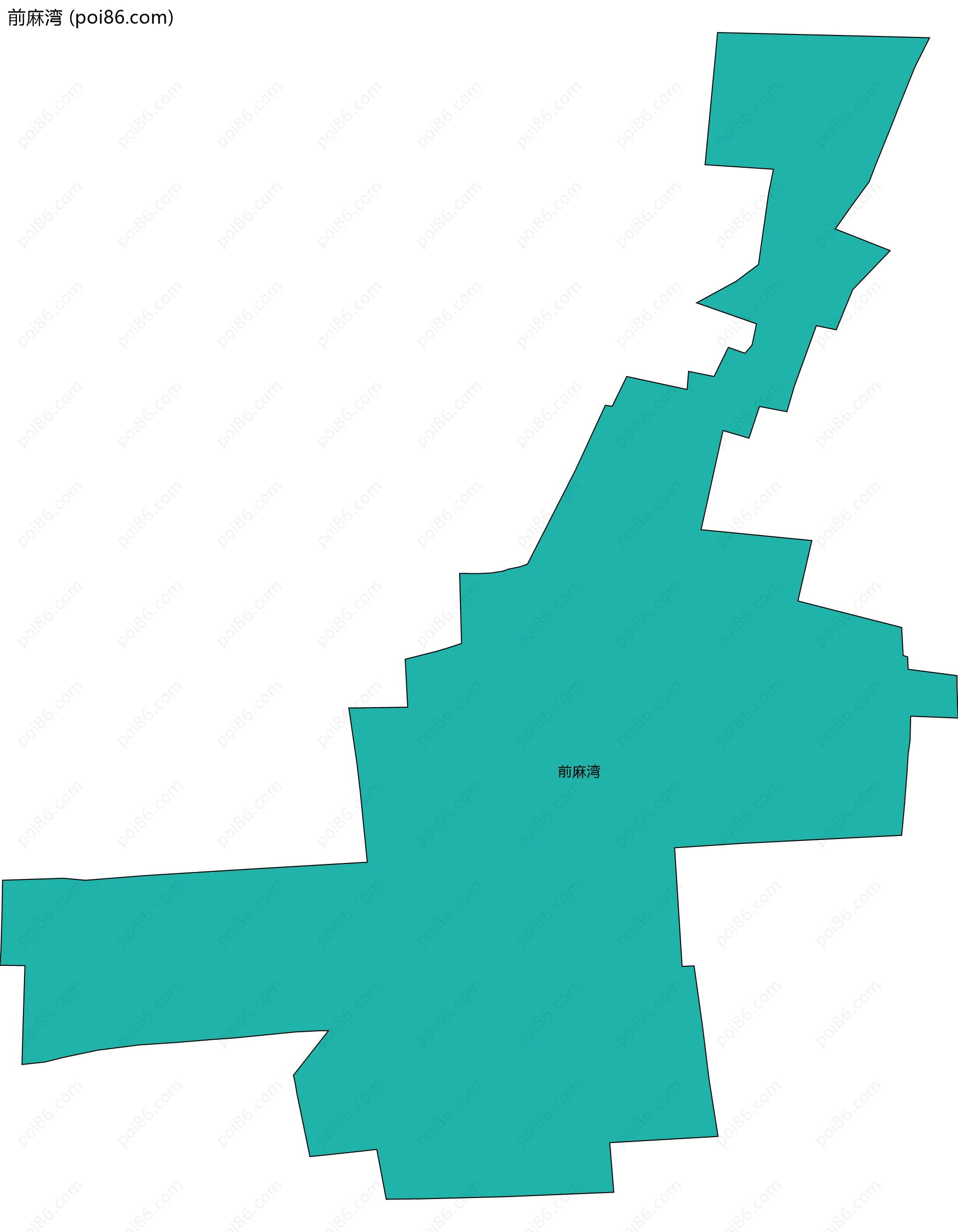 前麻湾边界地图