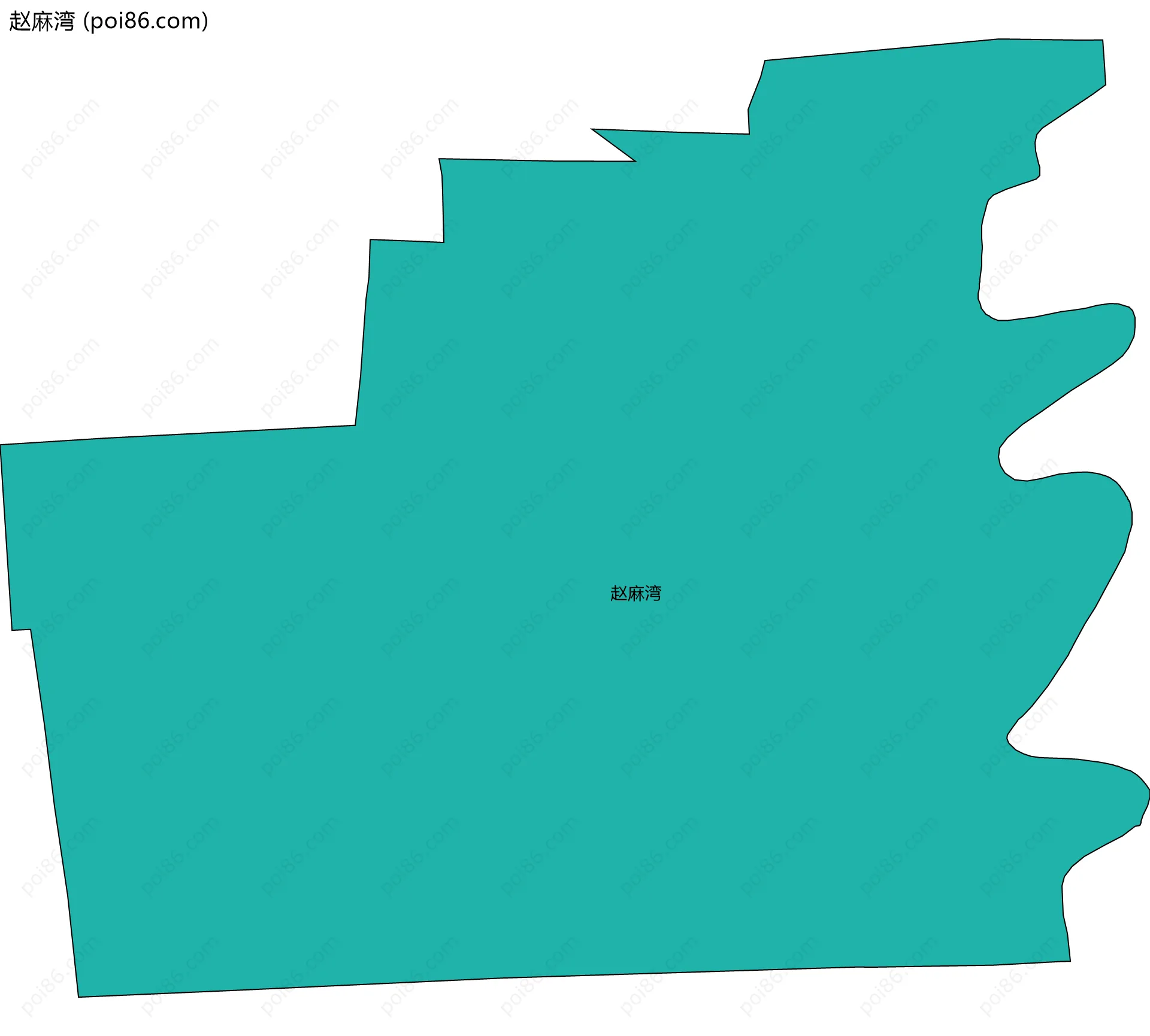 赵麻湾边界地图