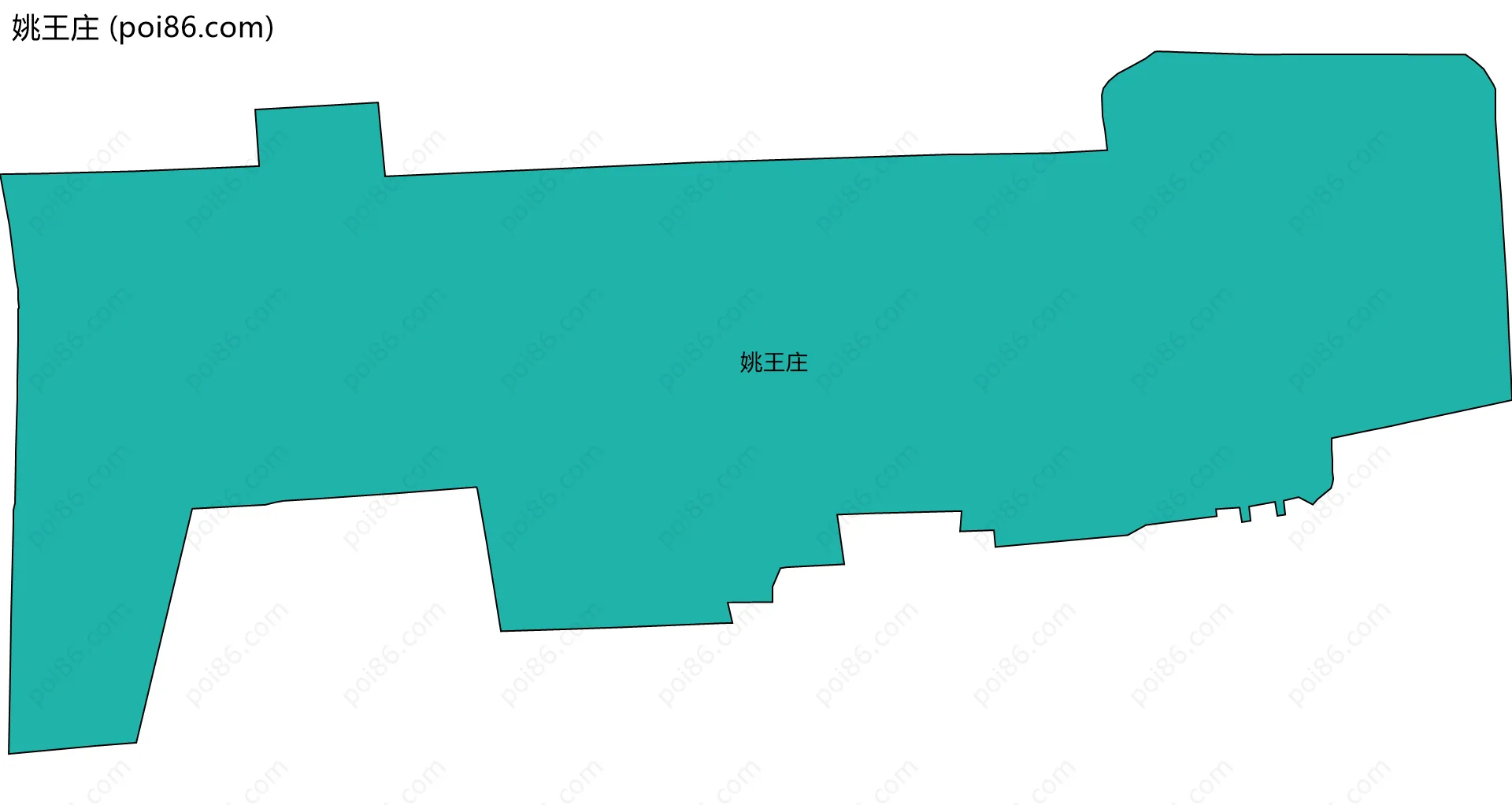 姚王庄边界地图