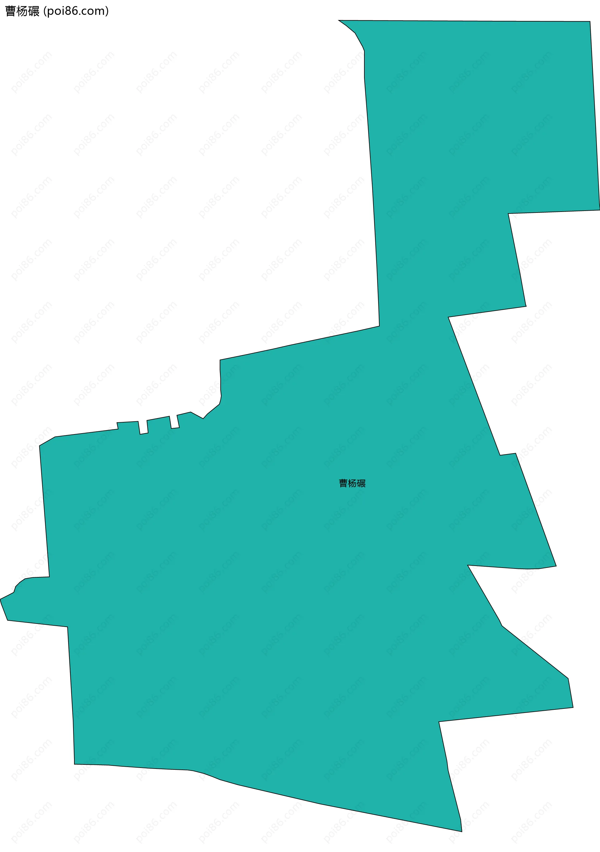 曹杨碾边界地图