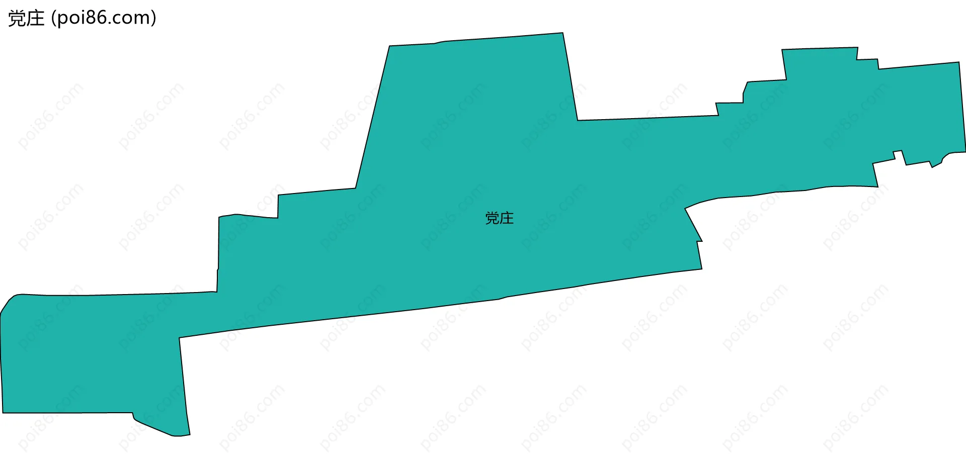 党庄边界地图