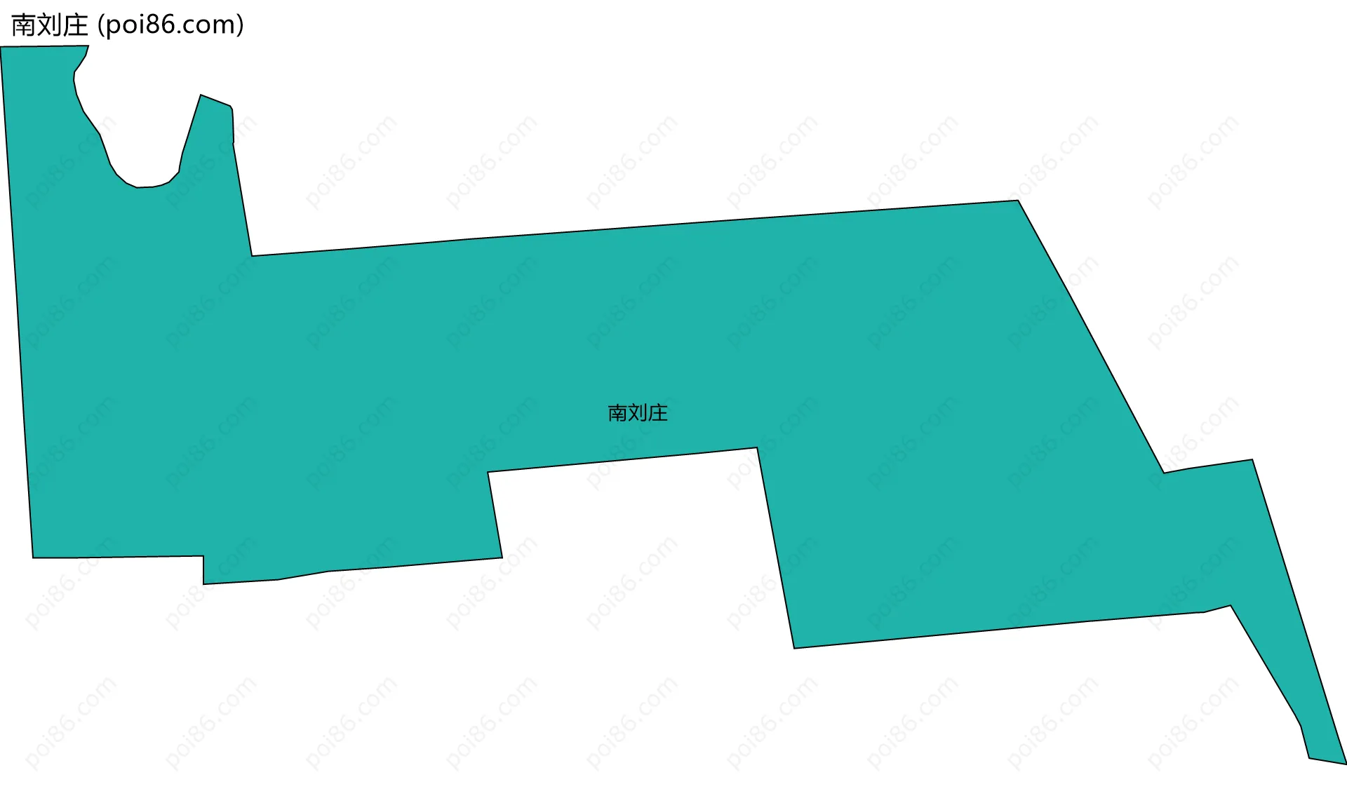 南刘庄边界地图