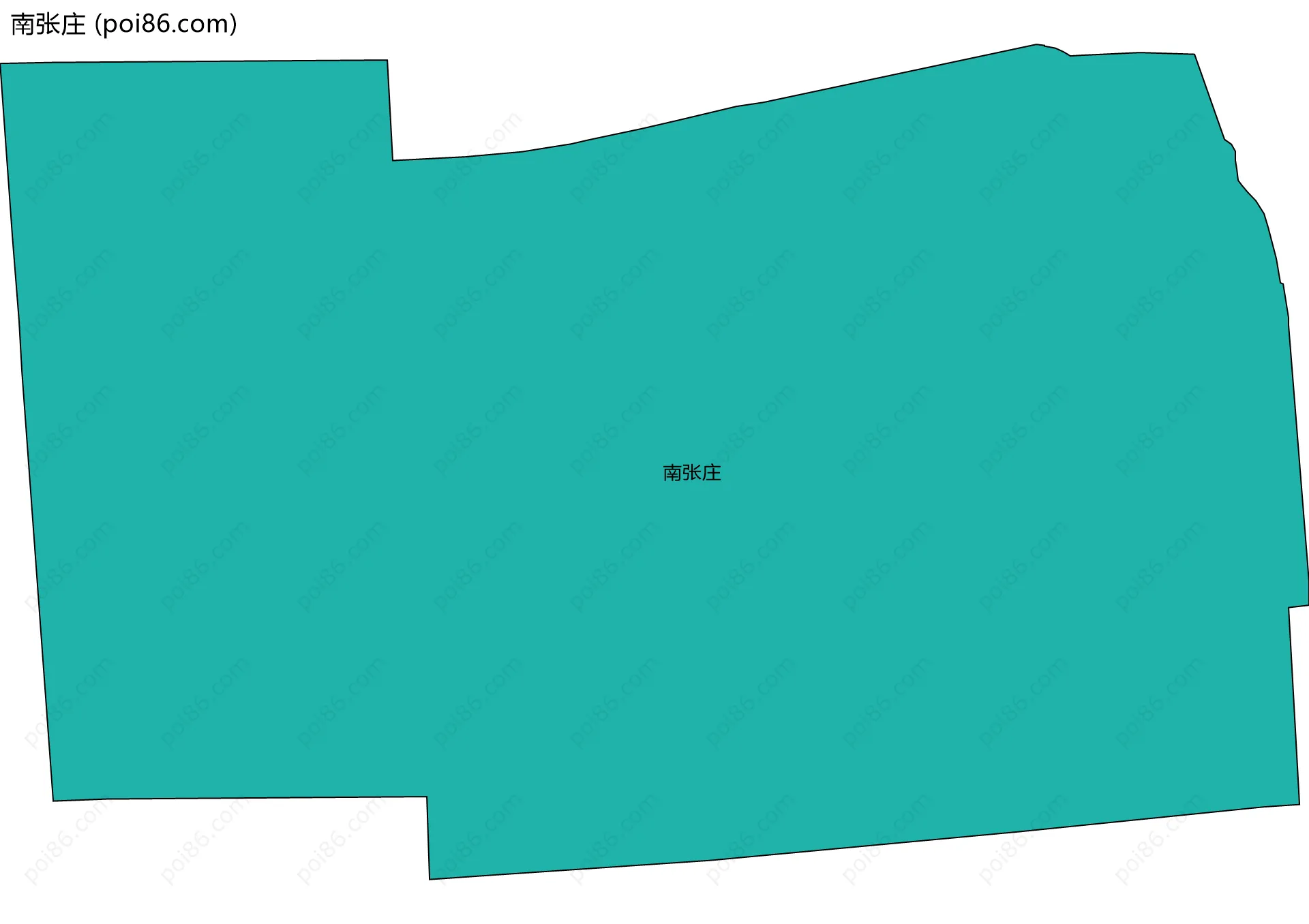南张庄边界地图
