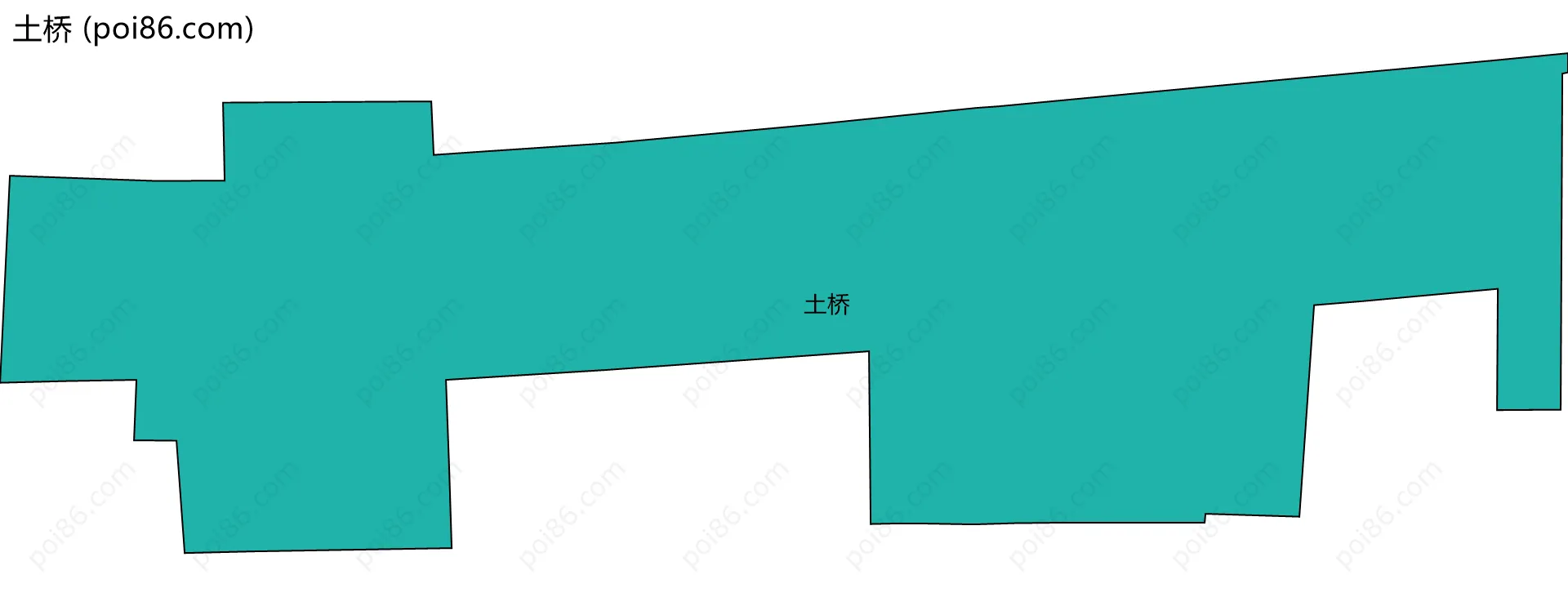 土桥边界地图