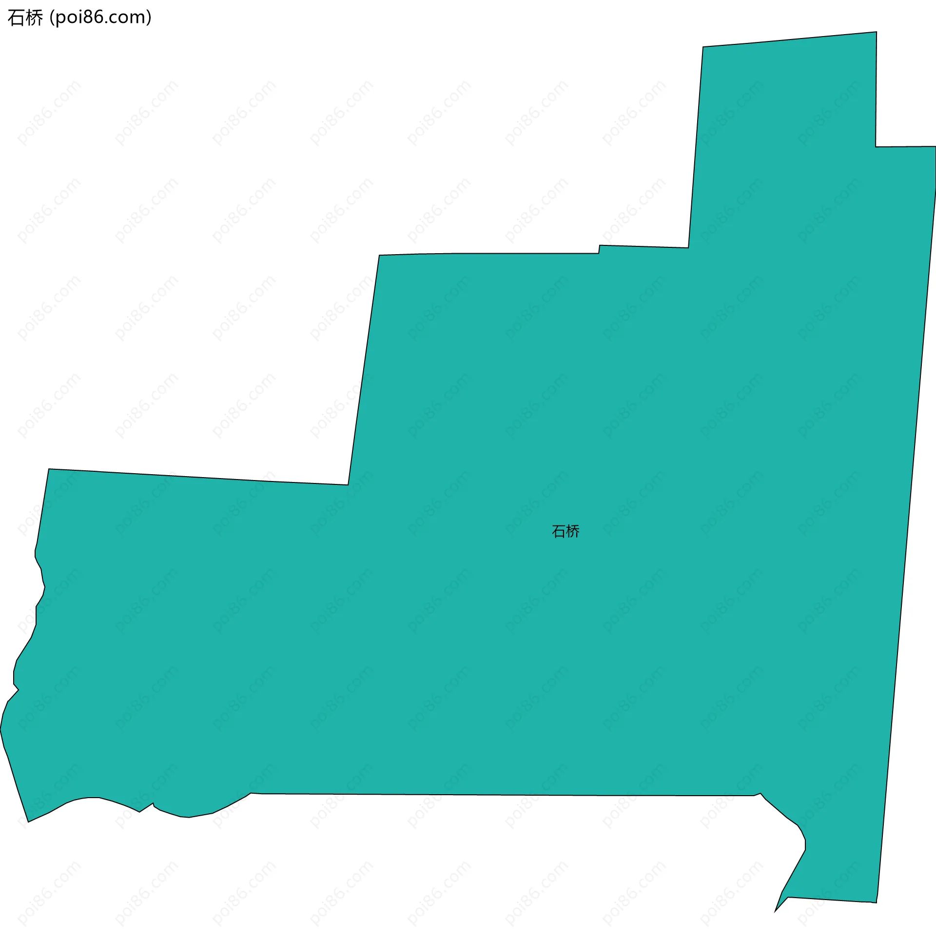 石桥边界地图