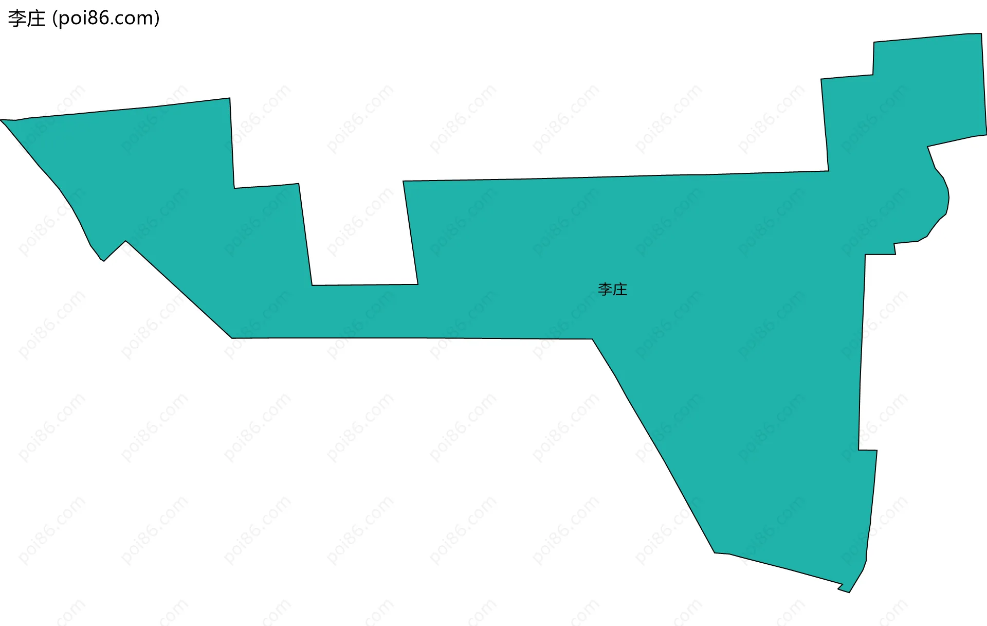 李庄边界地图
