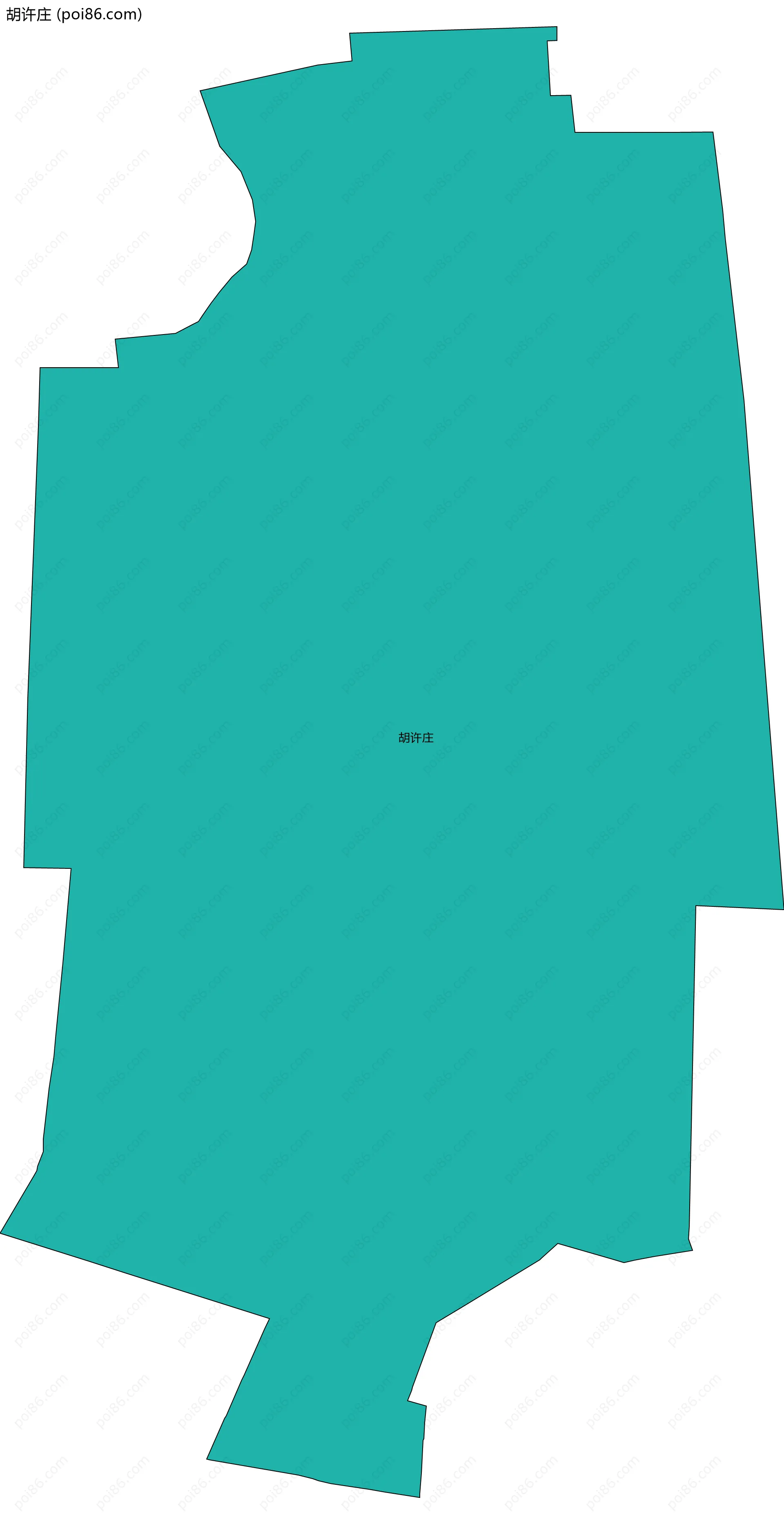 胡许庄边界地图