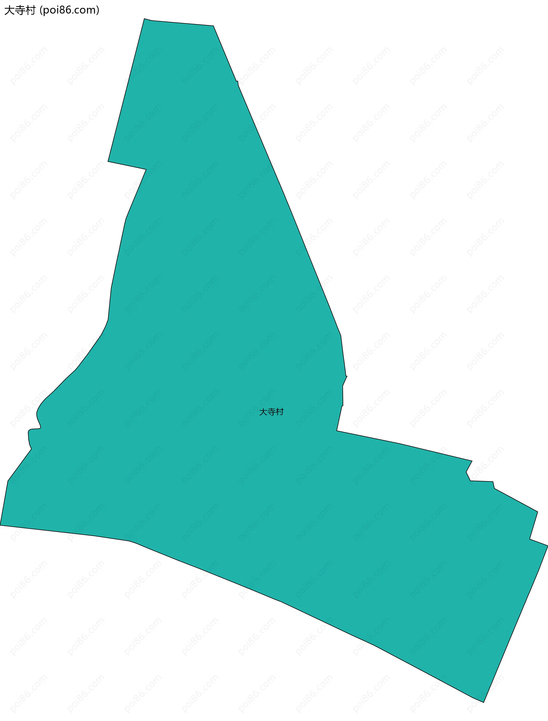 大寺村边界地图