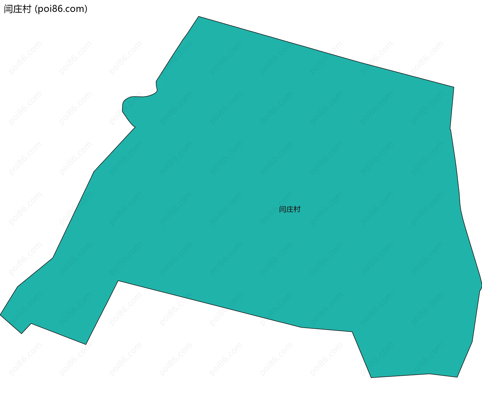 闫庄村边界地图