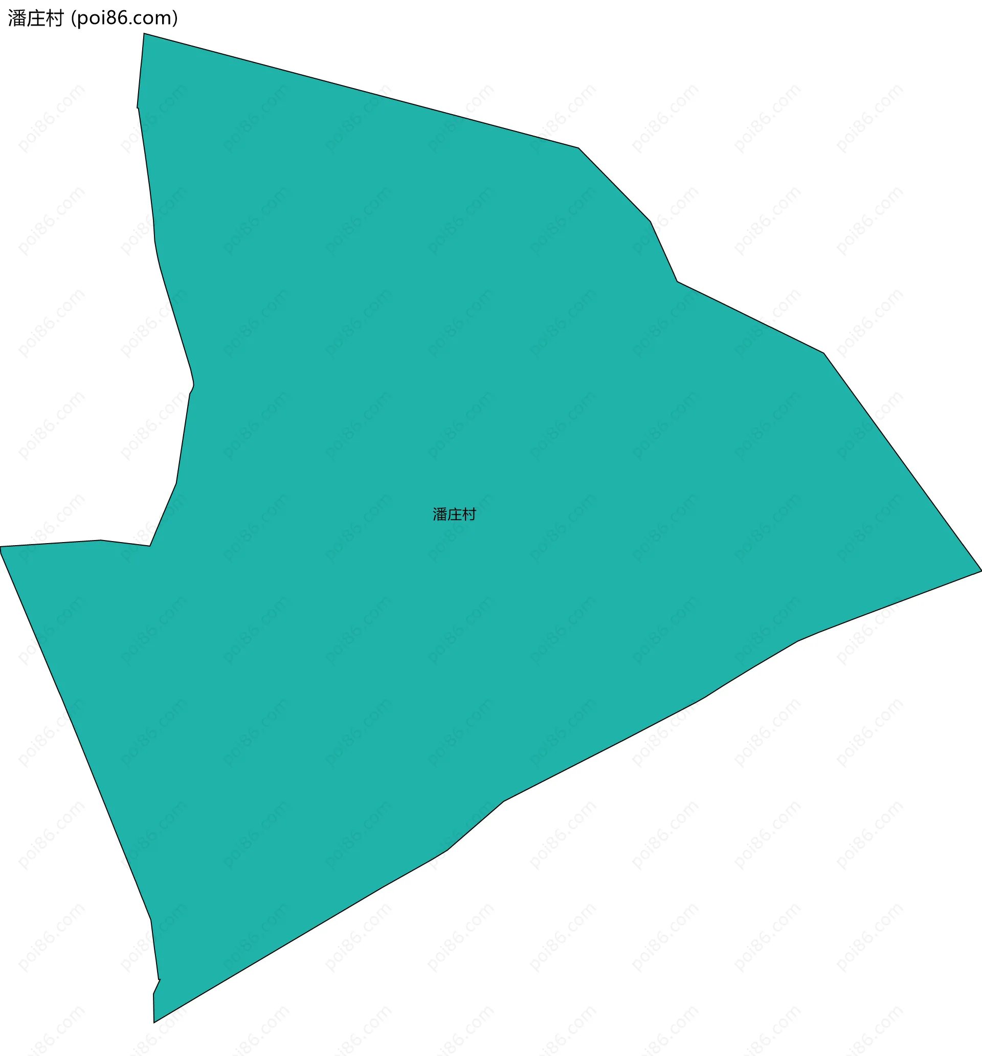 潘庄村边界地图