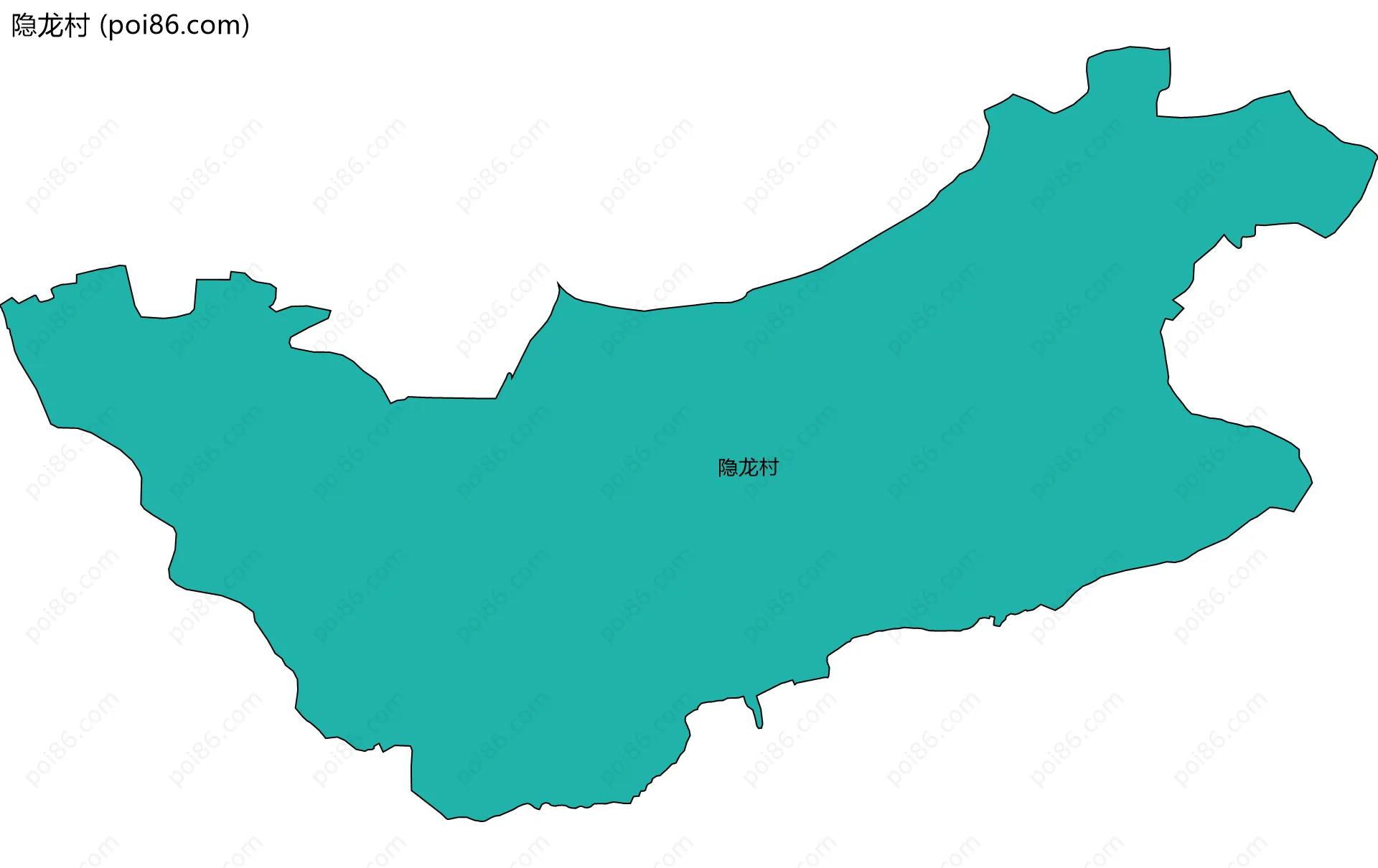 隐龙村边界地图