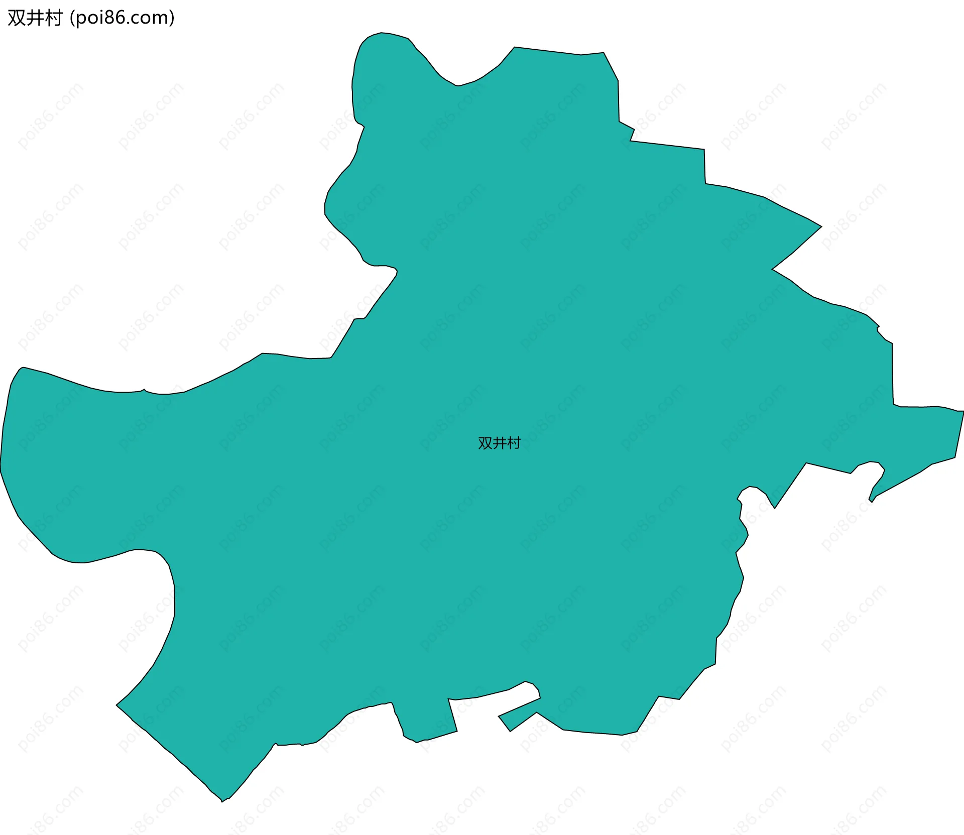 双井村边界地图