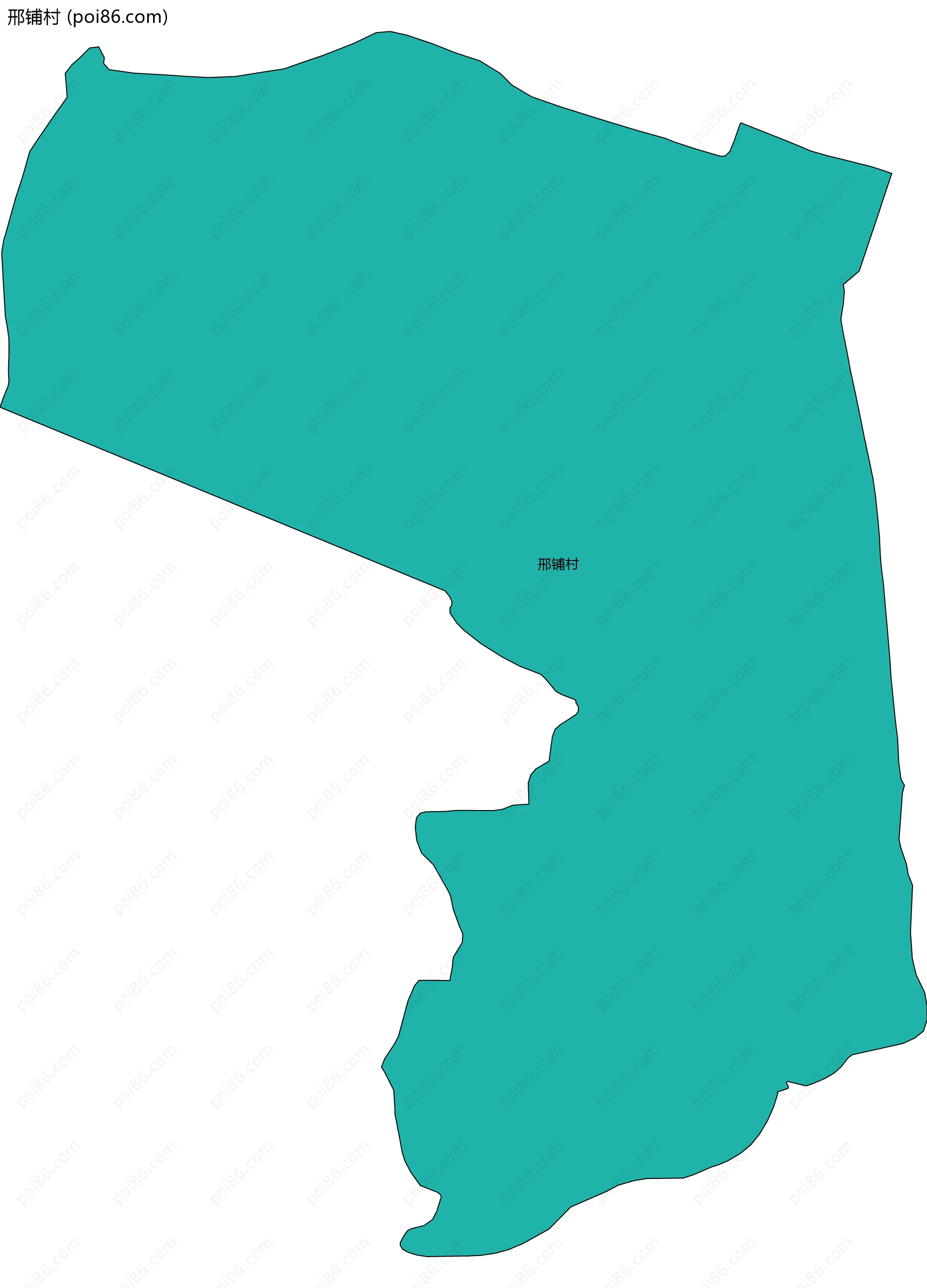 邢铺村边界地图