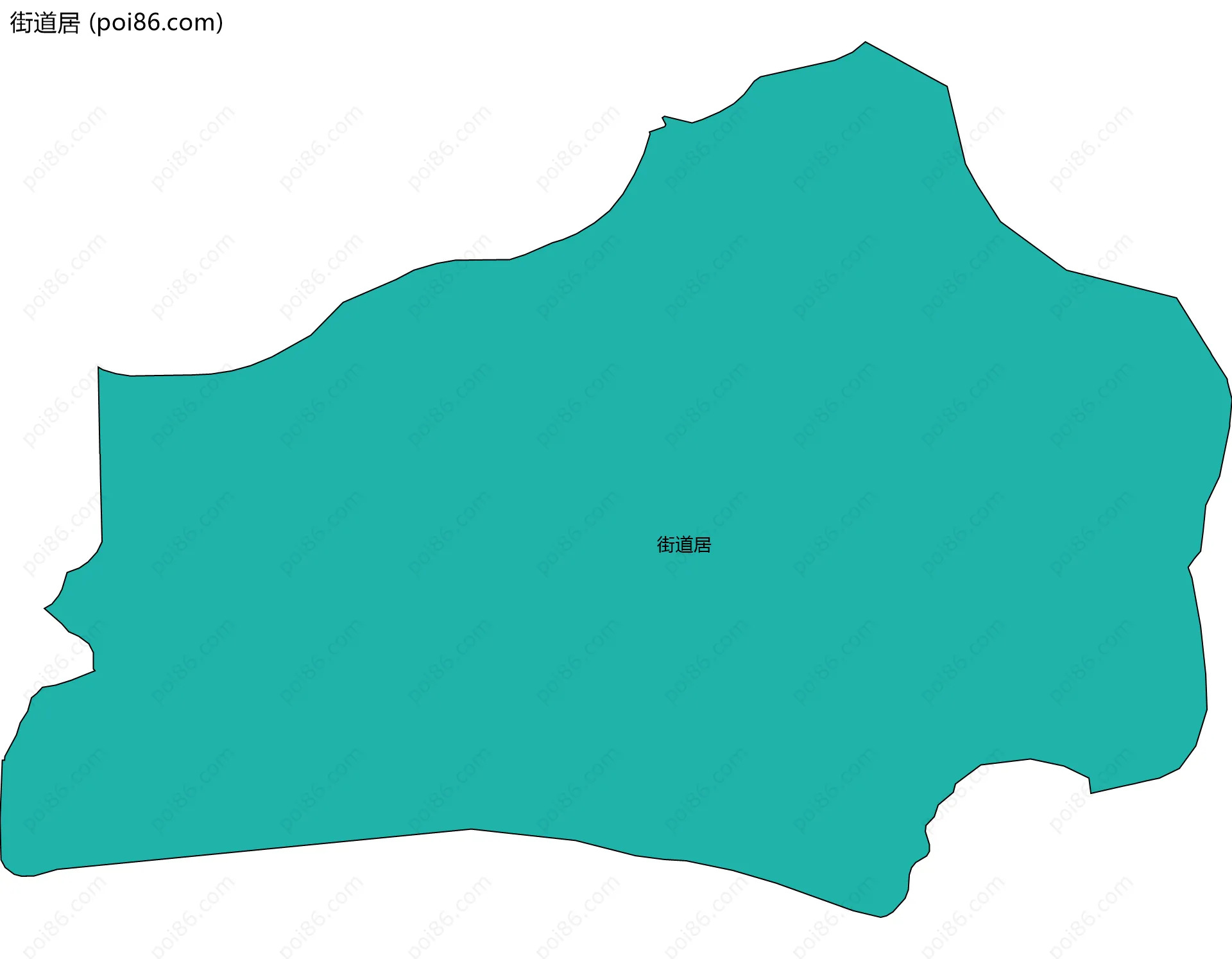 街道居边界地图