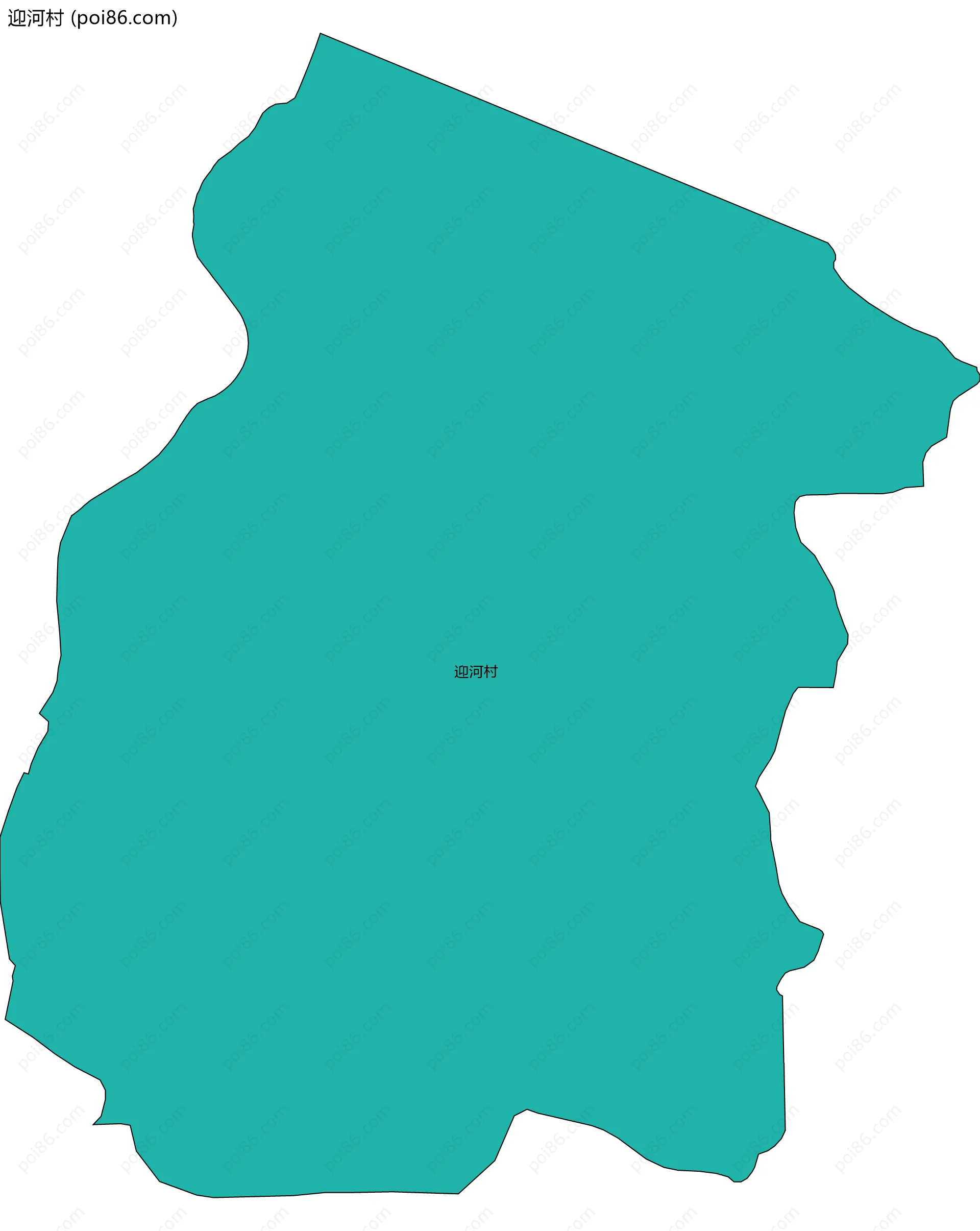 迎河村边界地图
