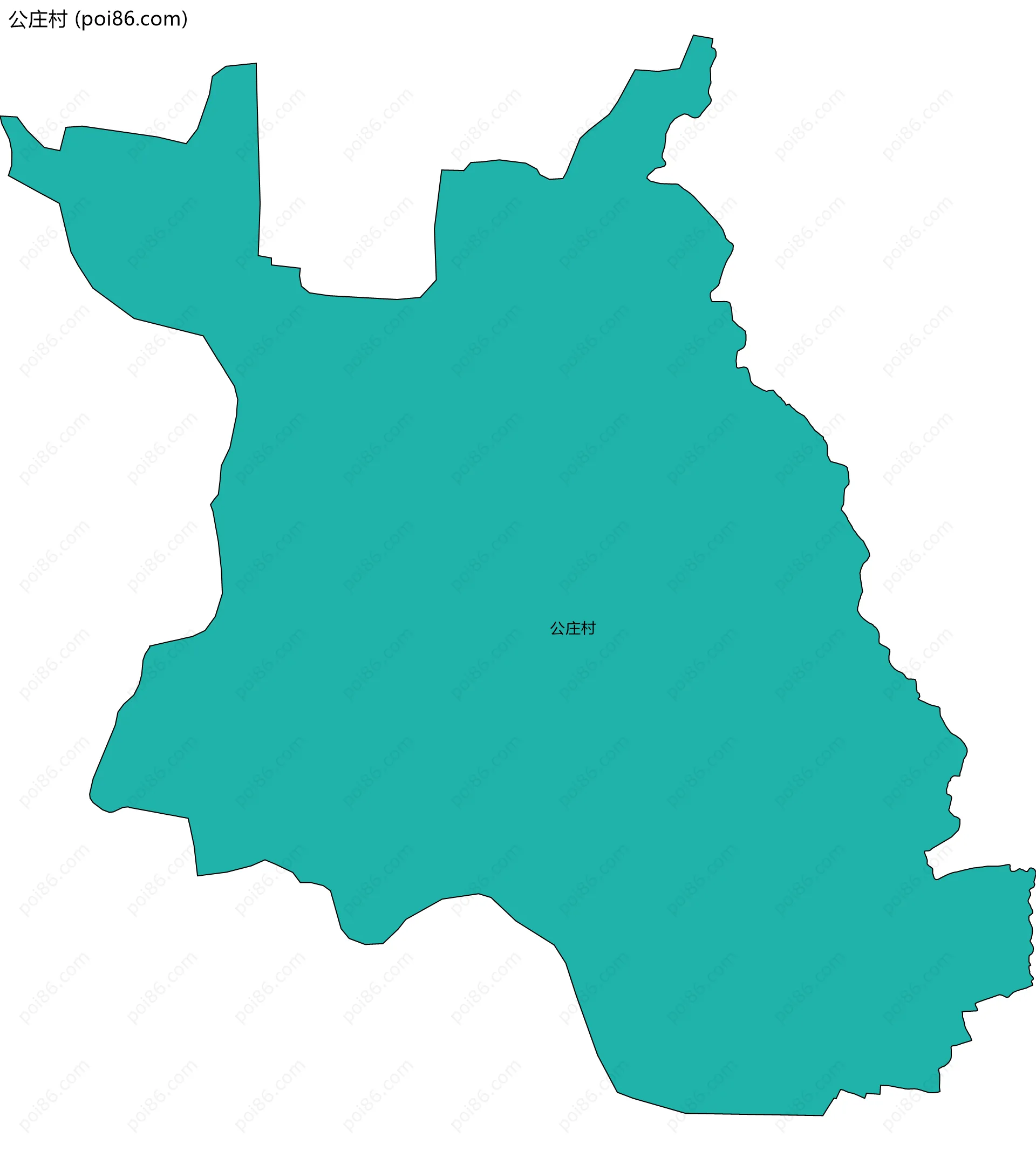 公庄村边界地图
