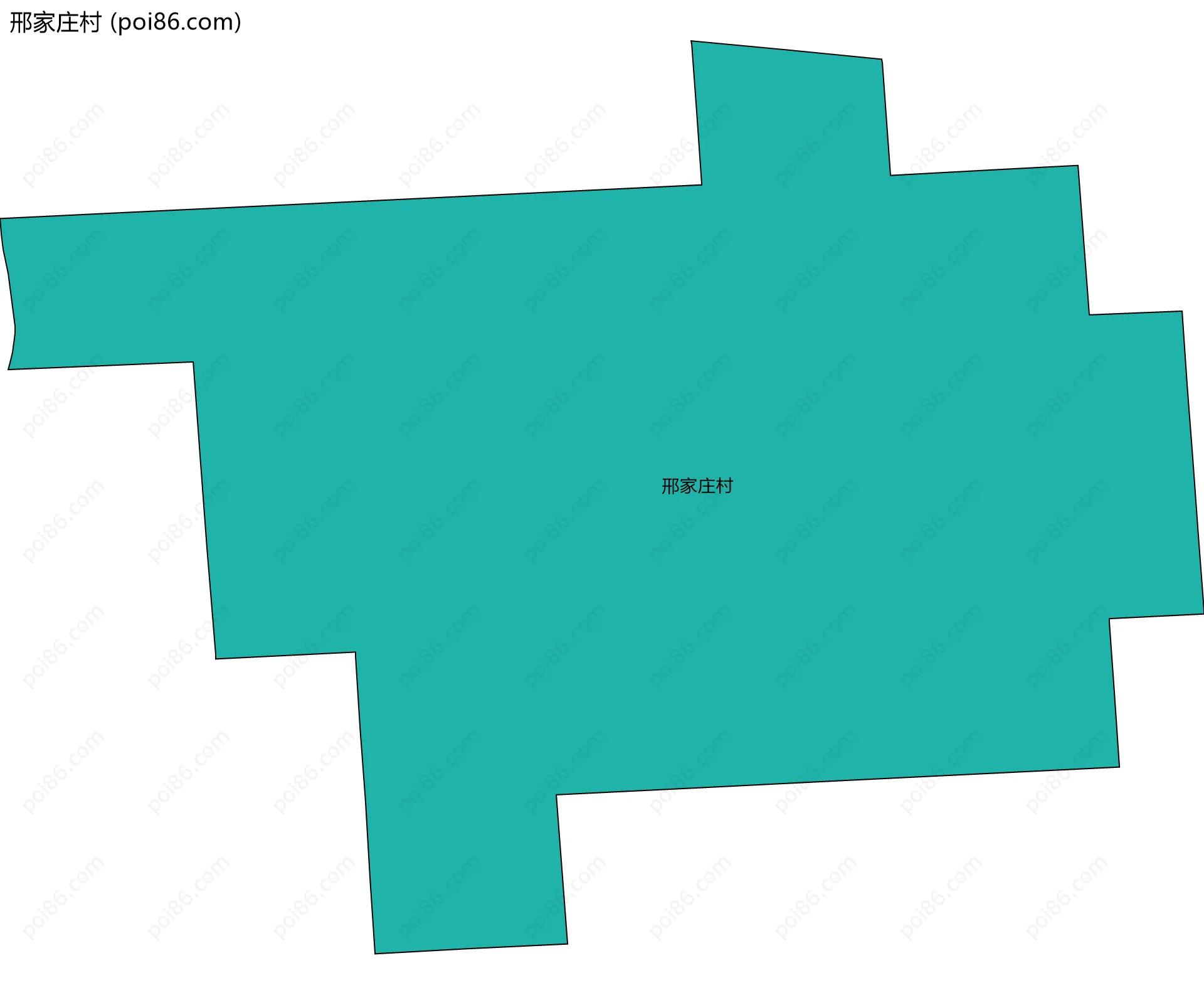 邢家庄村边界地图