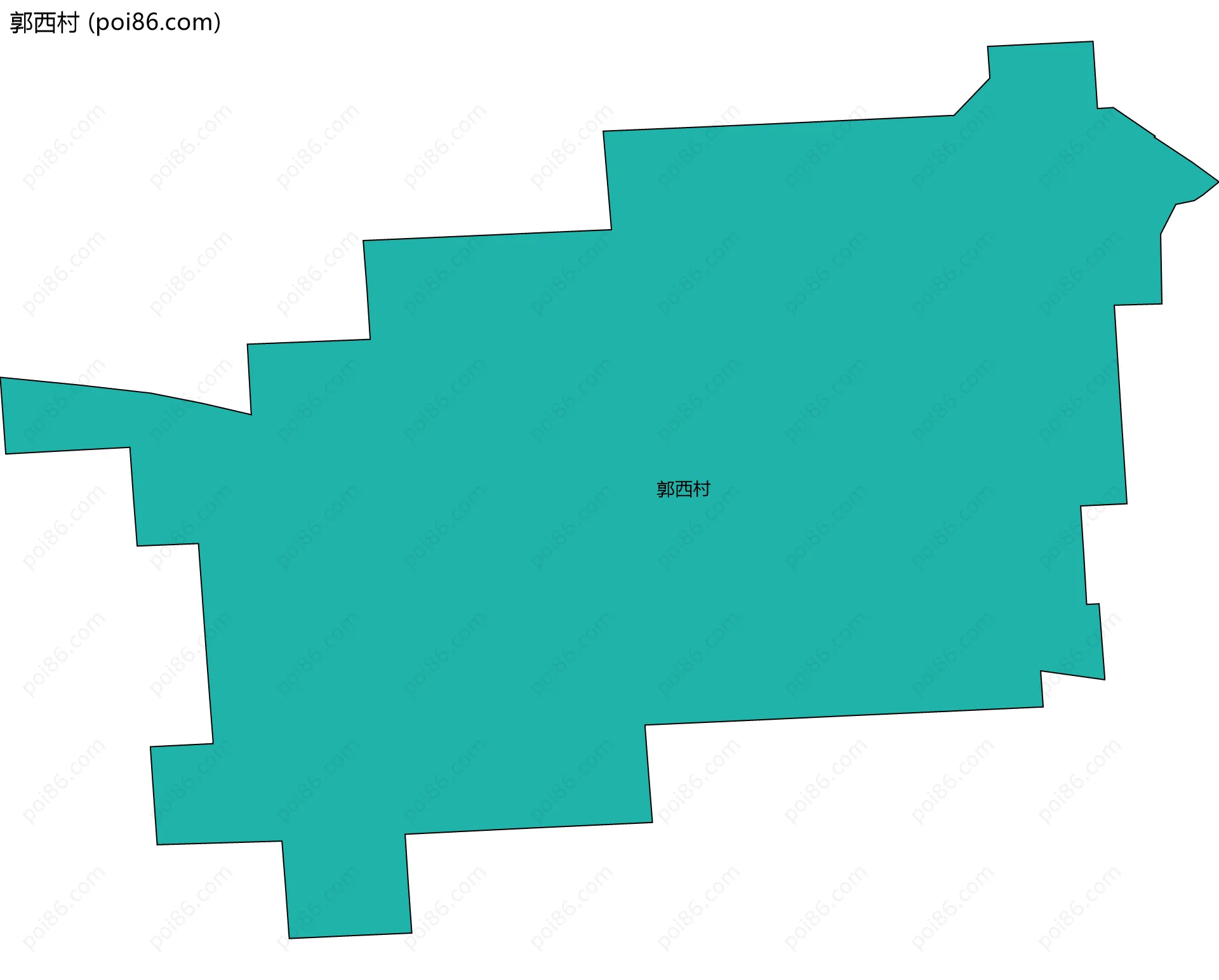 郭西村边界地图