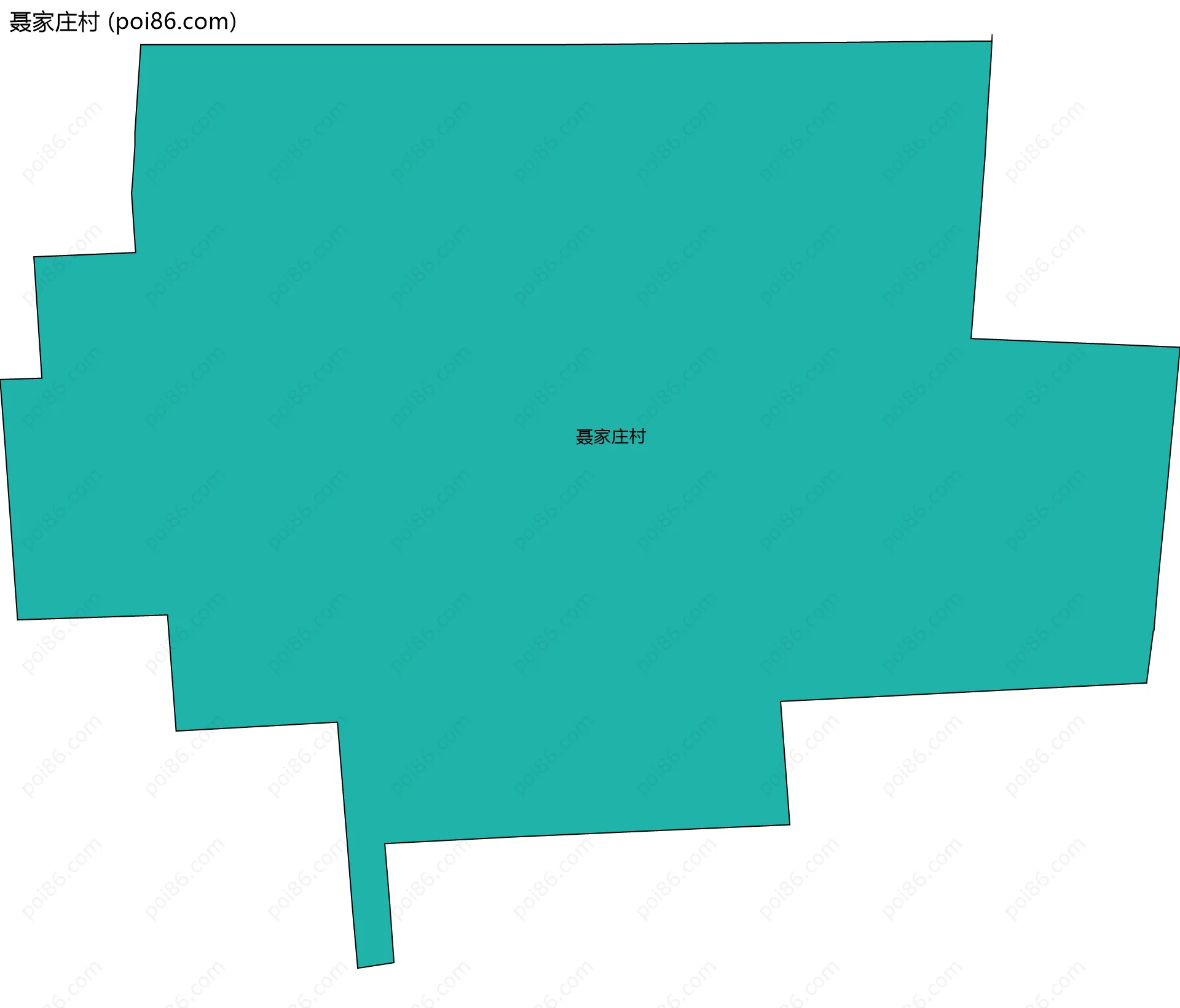 聂家庄村边界地图