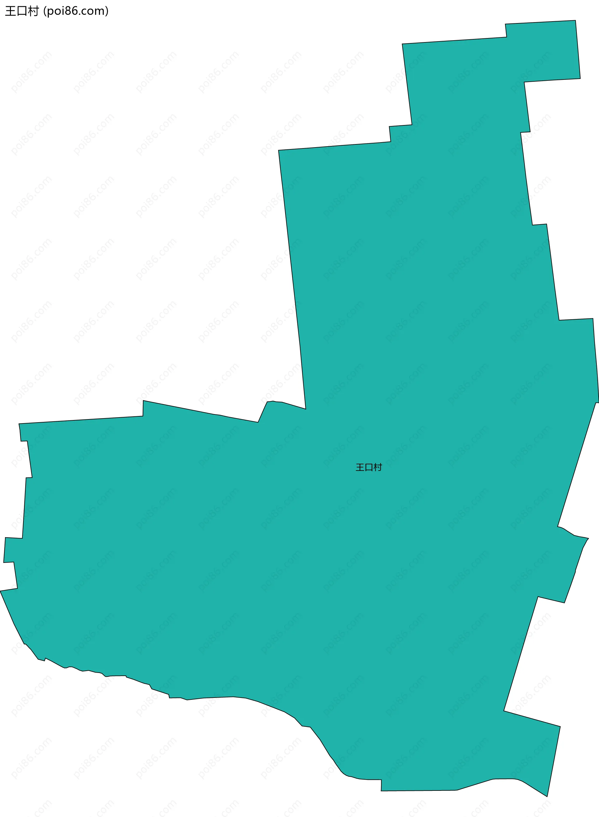 王口村边界地图