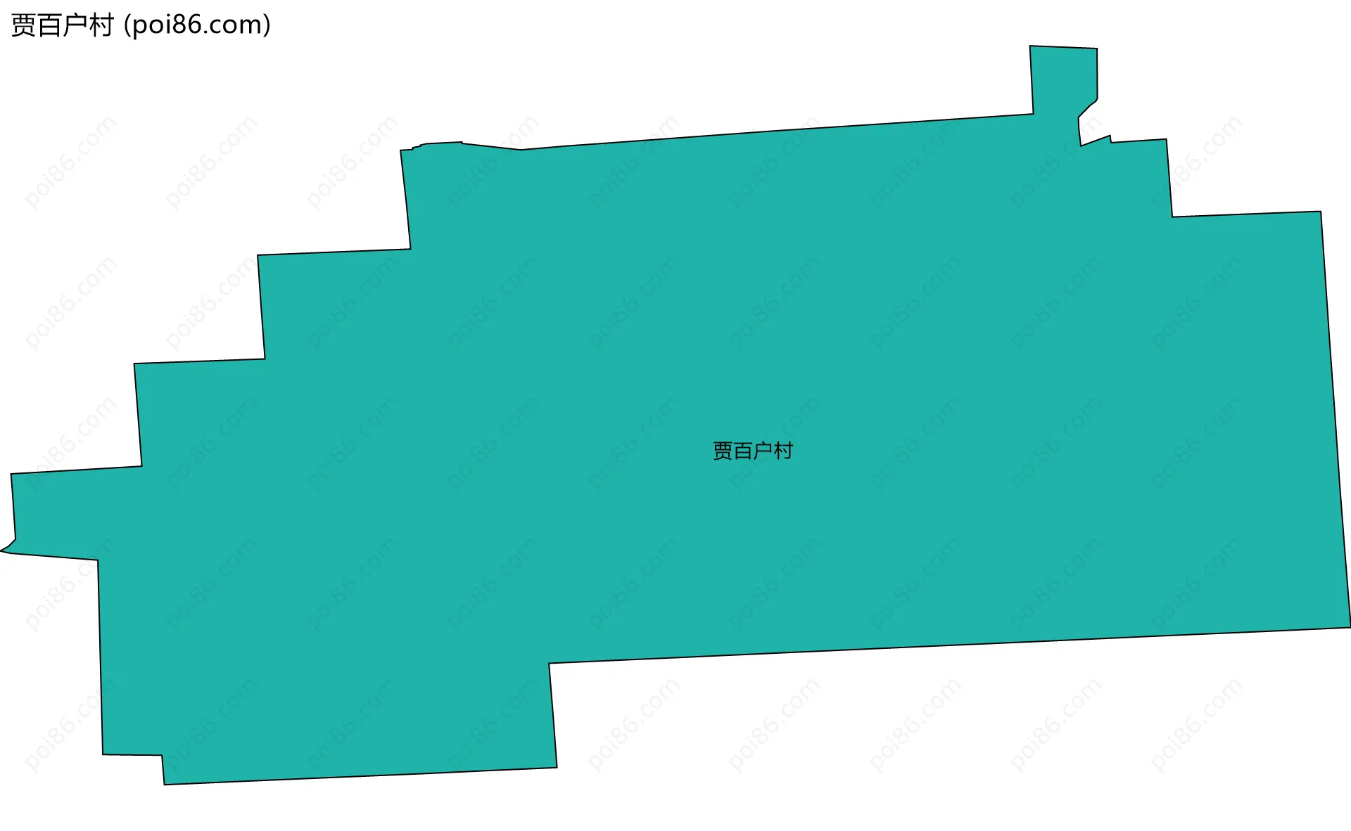 贾百户村边界地图