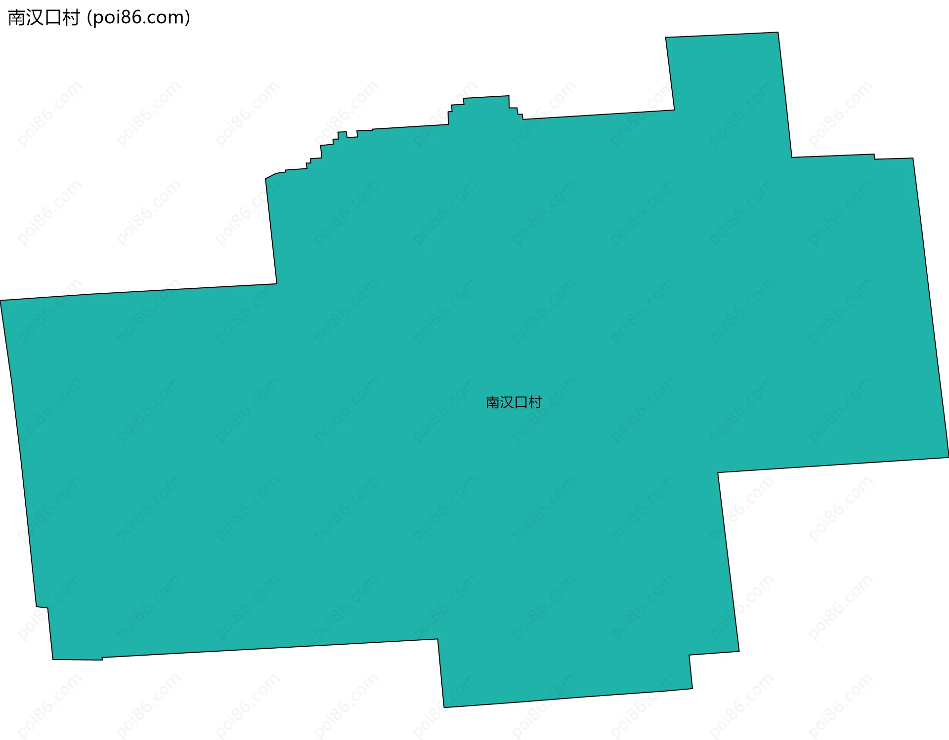 南汉口村边界地图