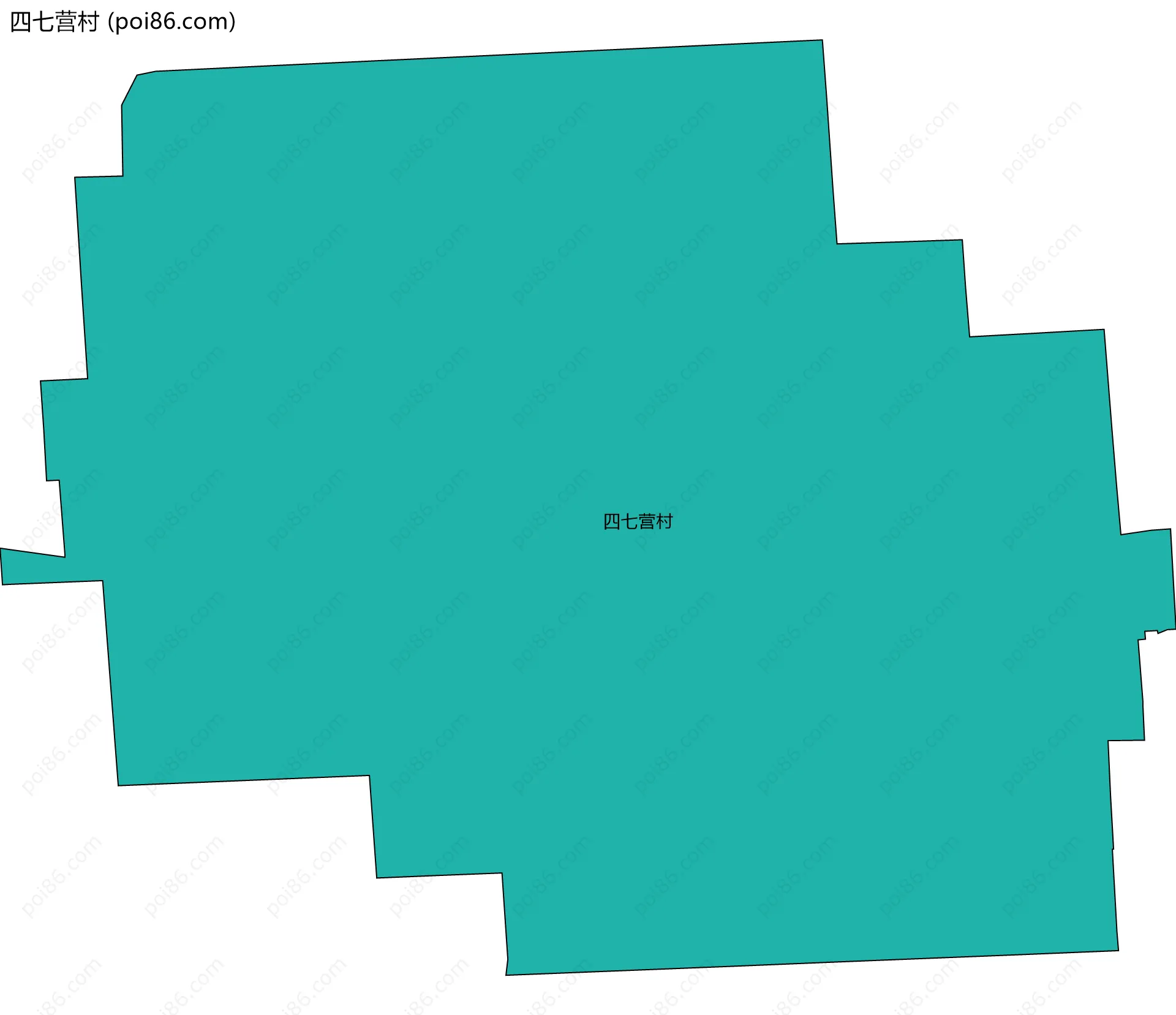 四七营村边界地图
