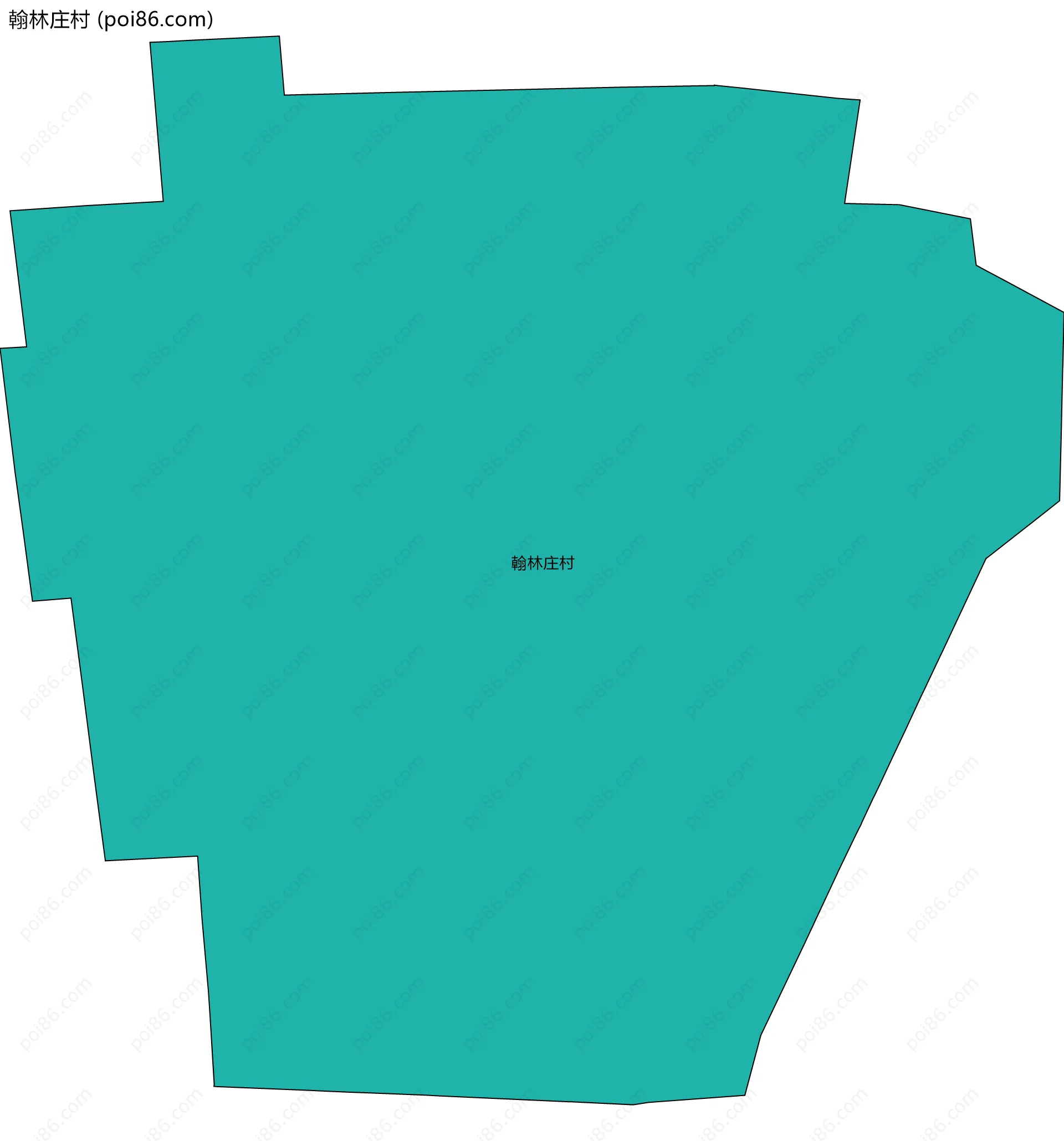 翰林庄村边界地图