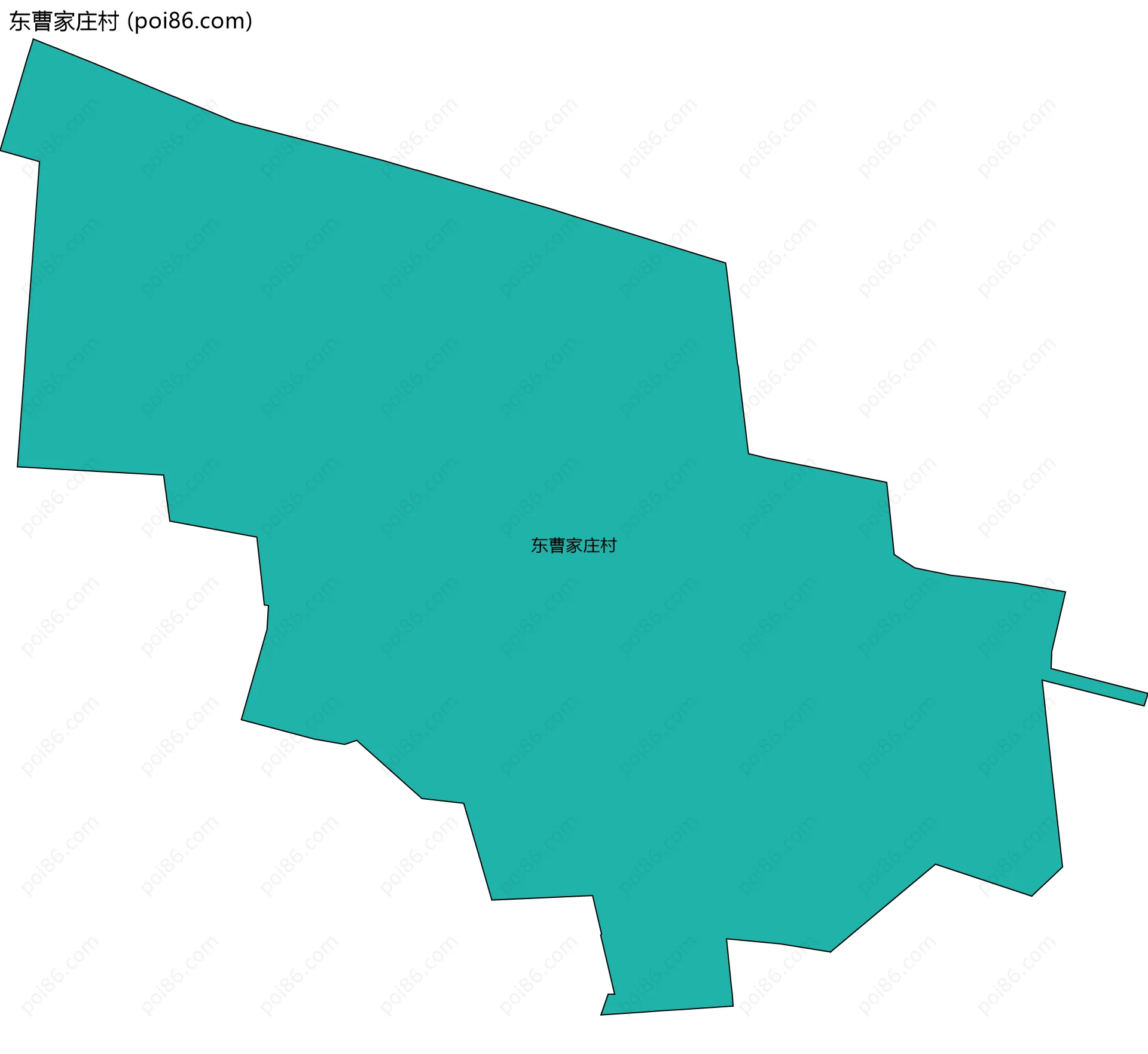 东曹家庄村边界地图