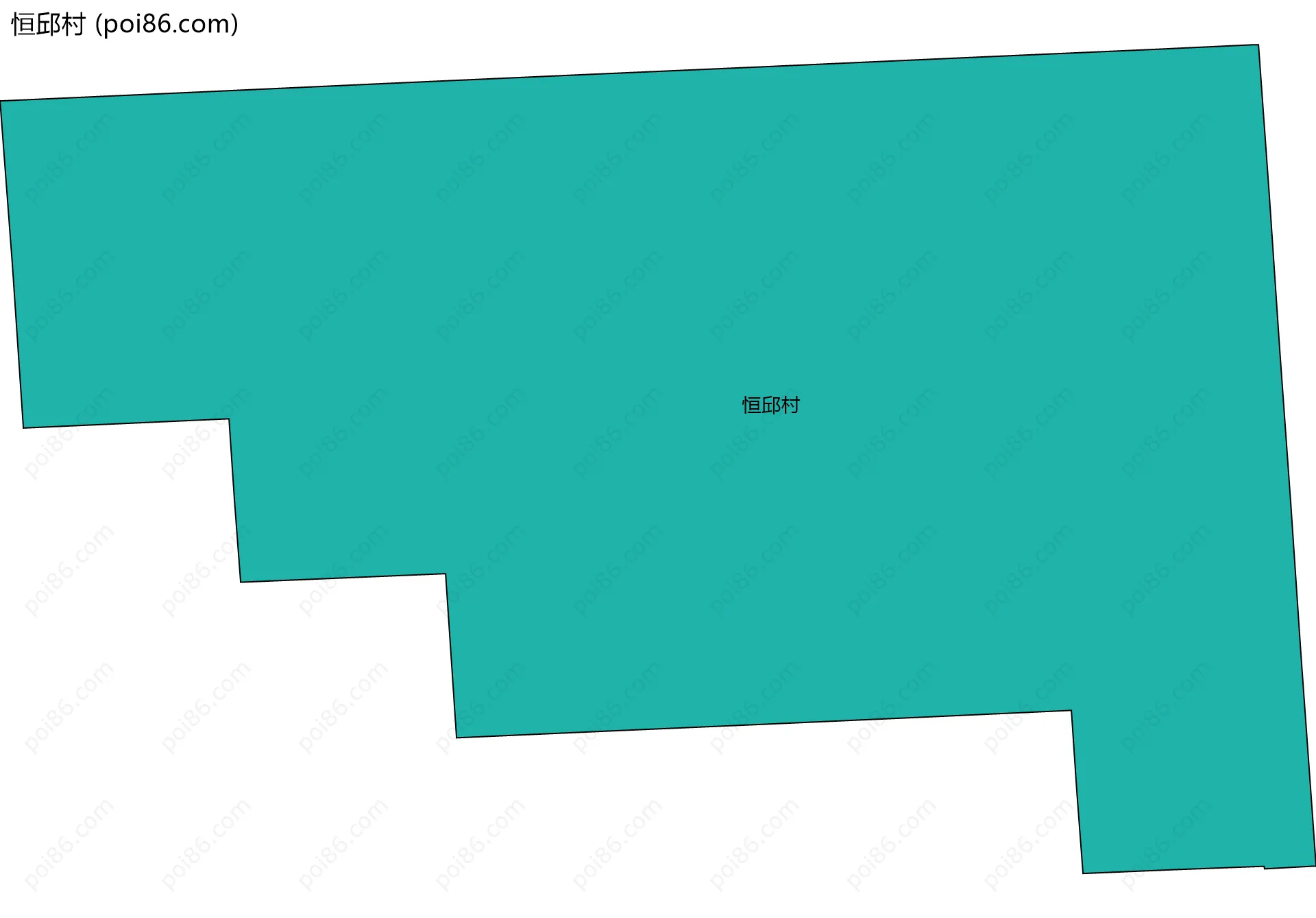 恒邱村边界地图