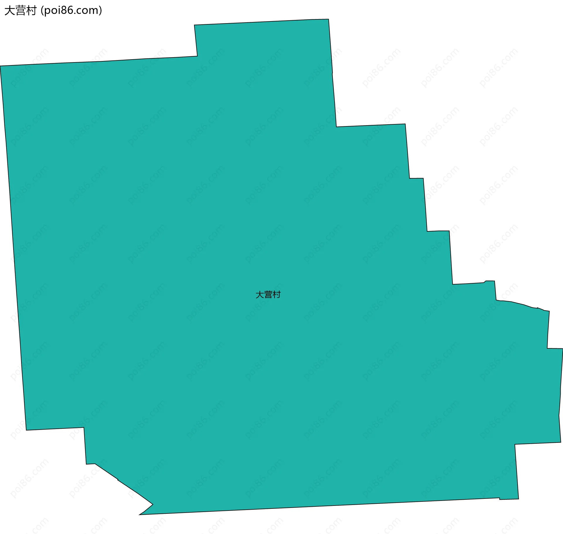 大营村边界地图