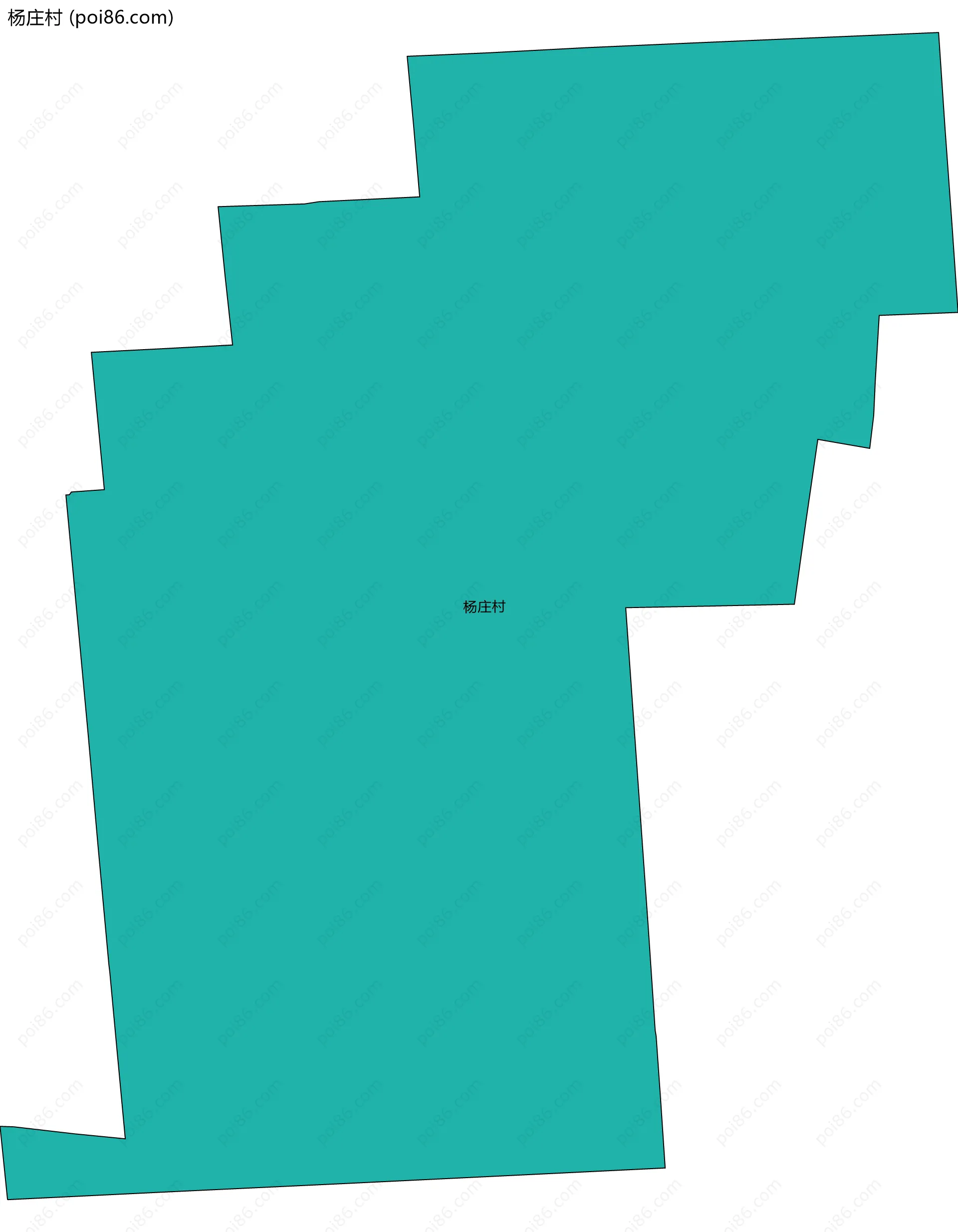 杨庄村边界地图