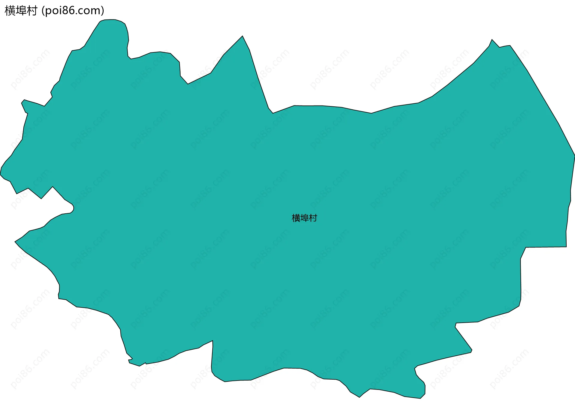 横埠村边界地图