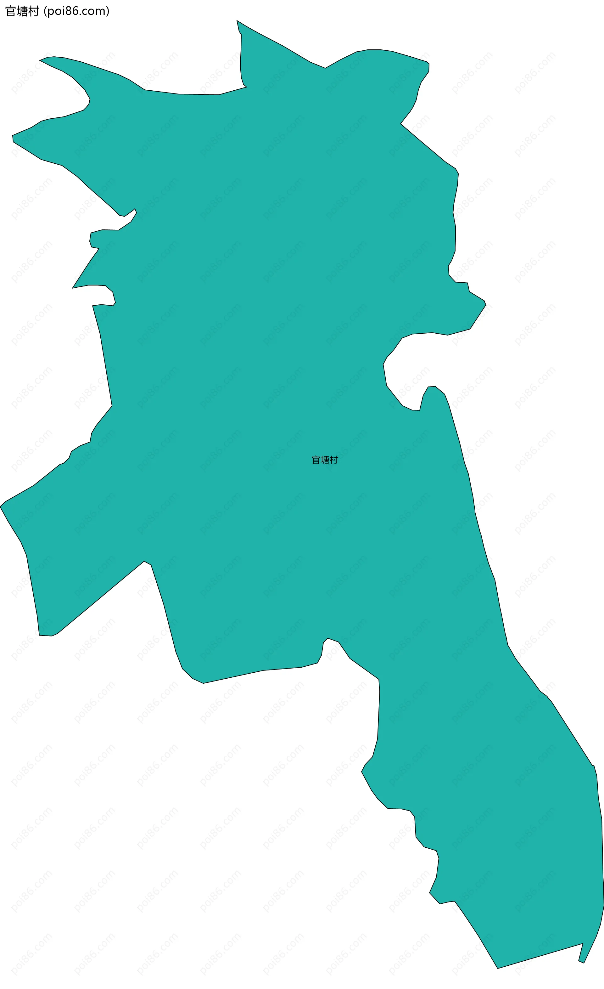 官塘村边界地图