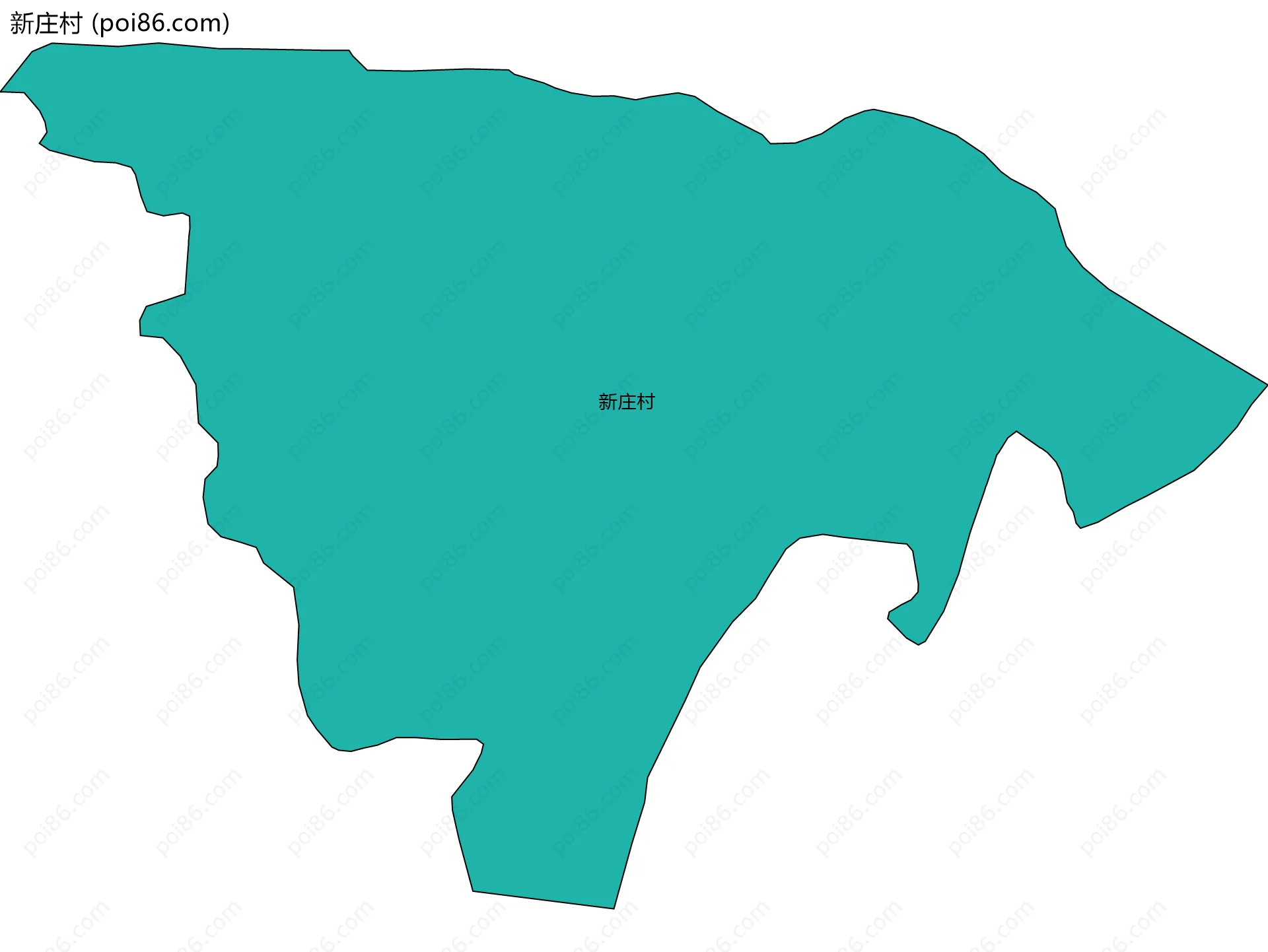 新庄村边界地图