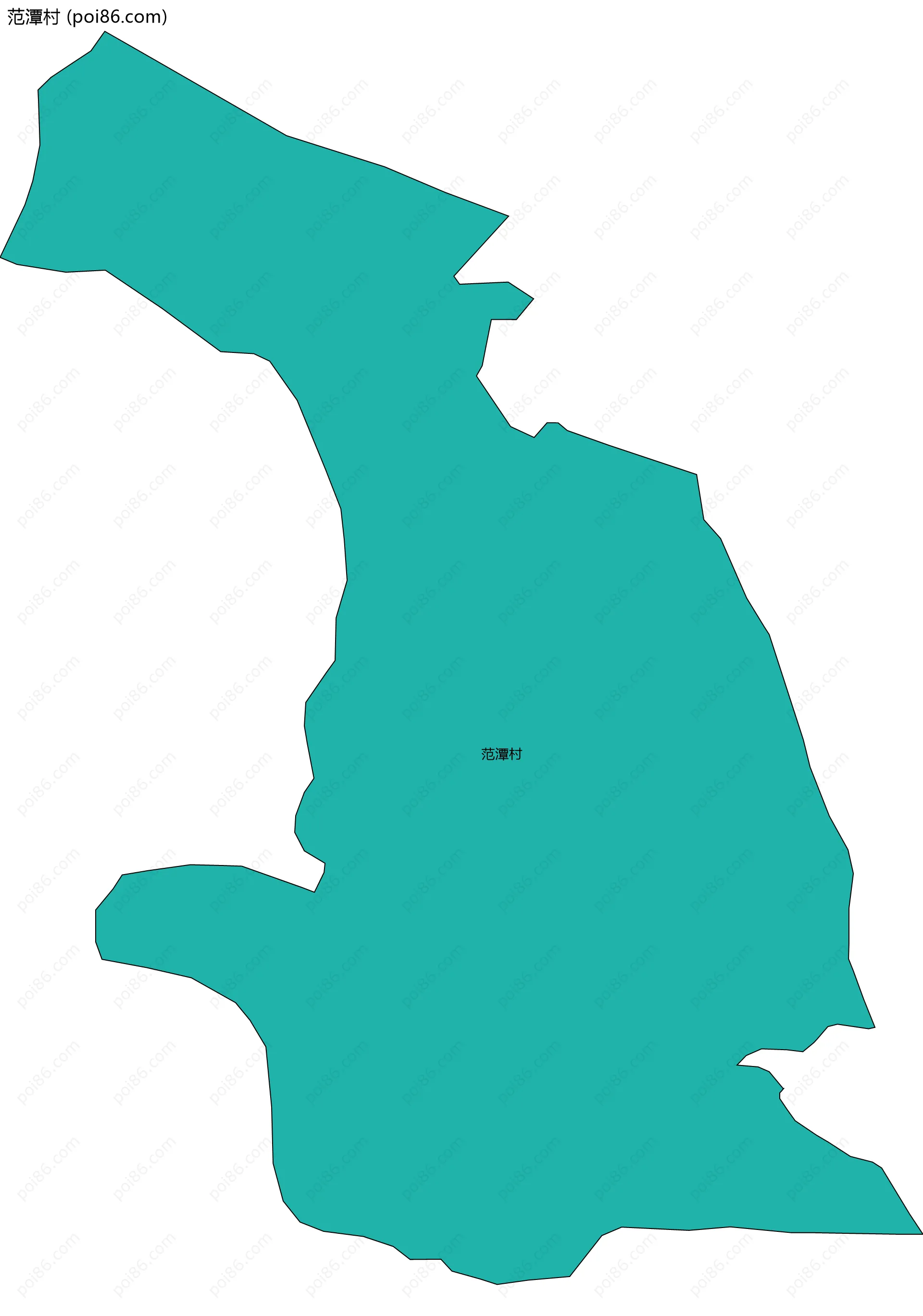 范潭村边界地图