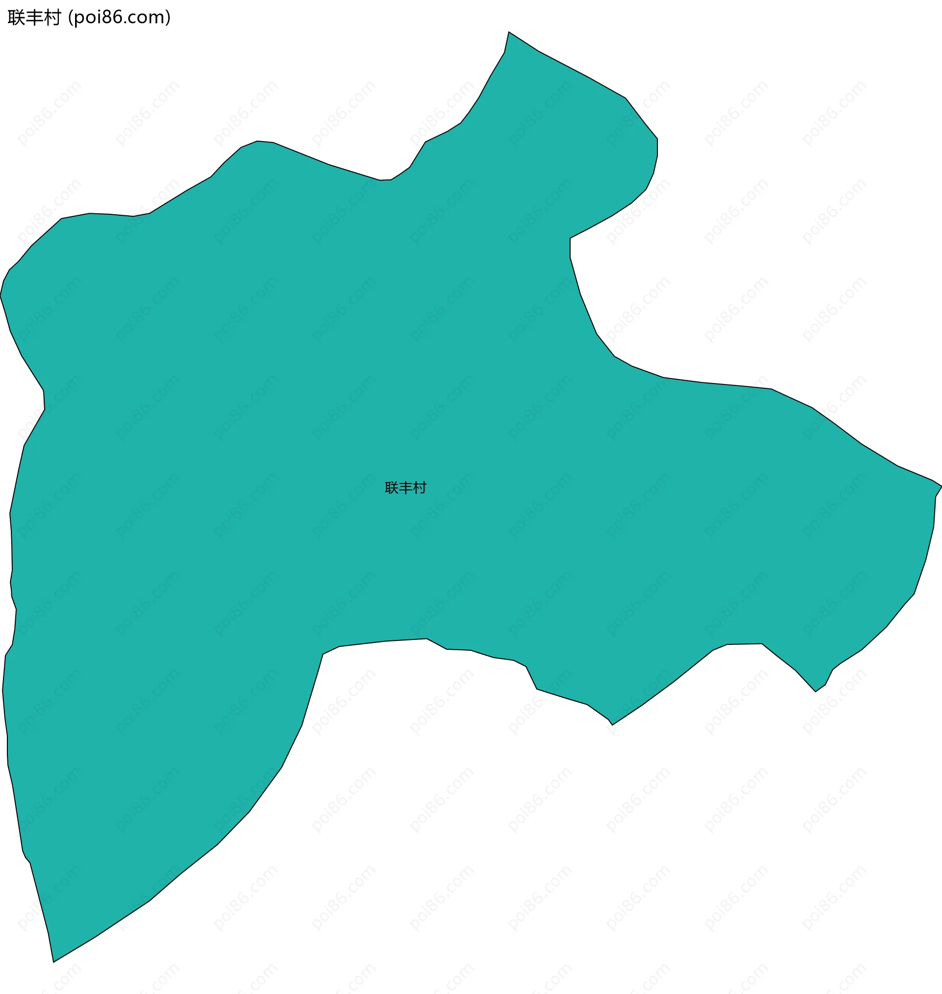 联丰村边界地图
