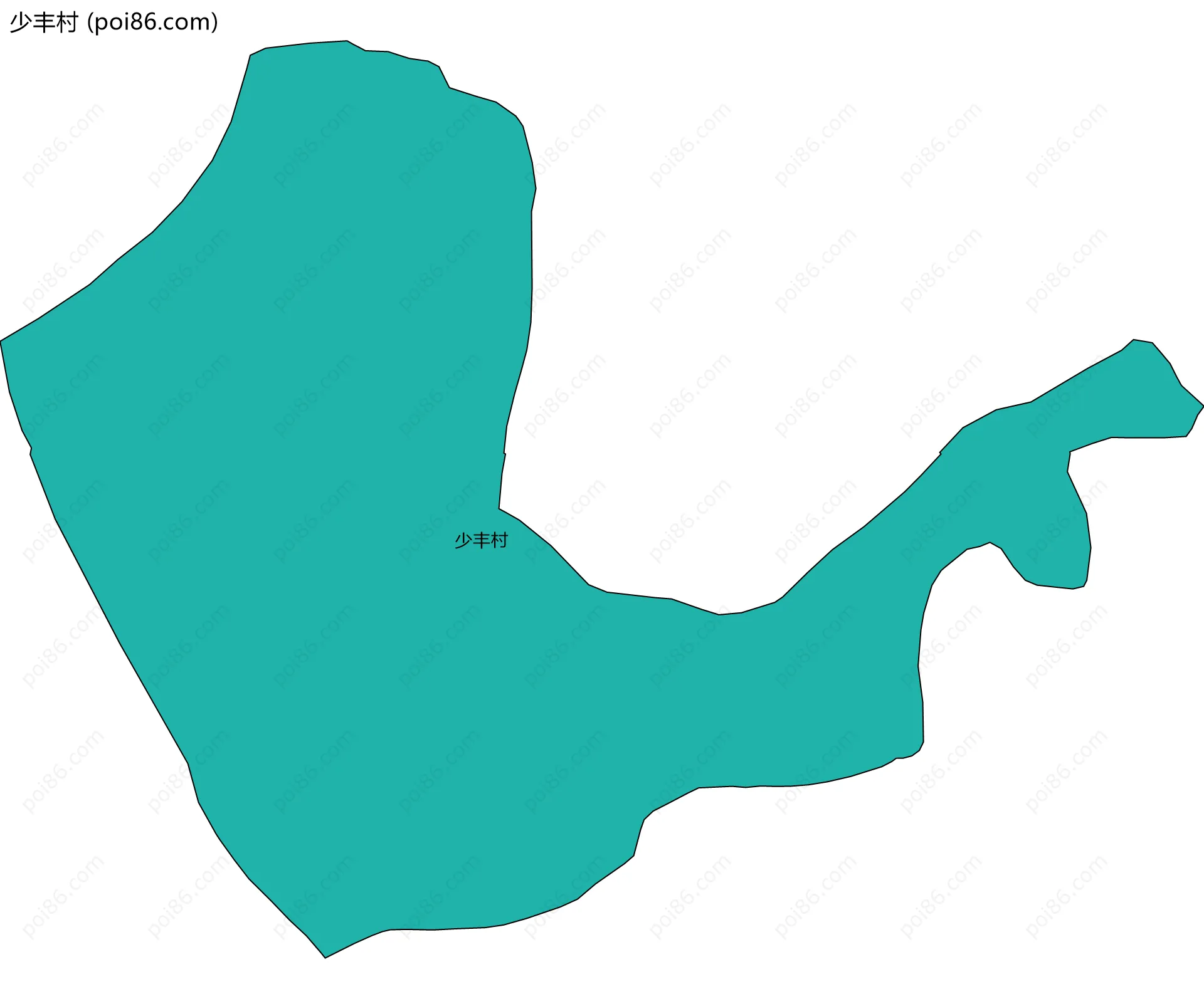 少丰村边界地图