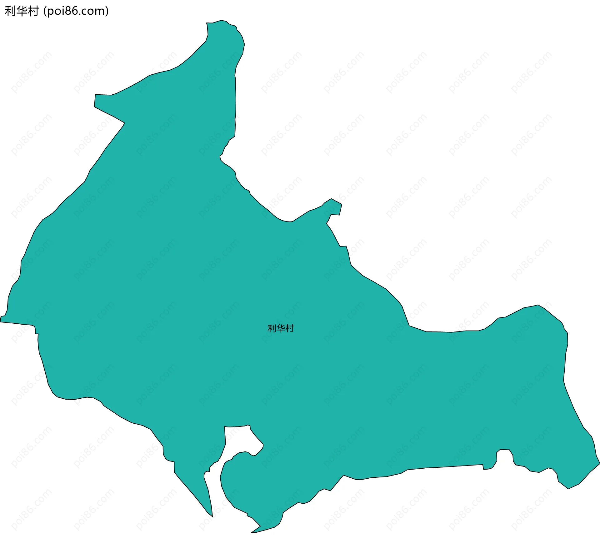 利华村边界地图