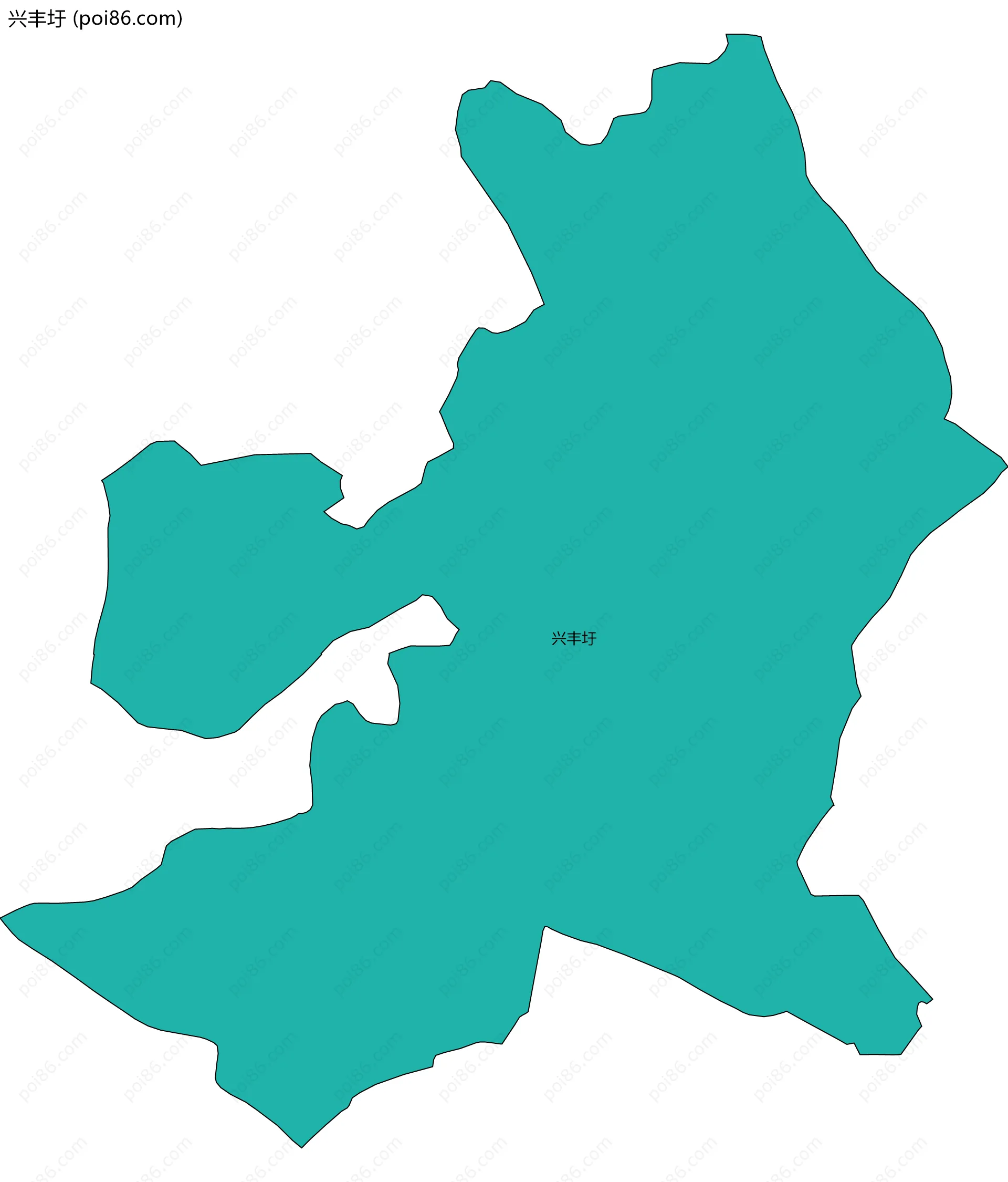 兴丰圩边界地图