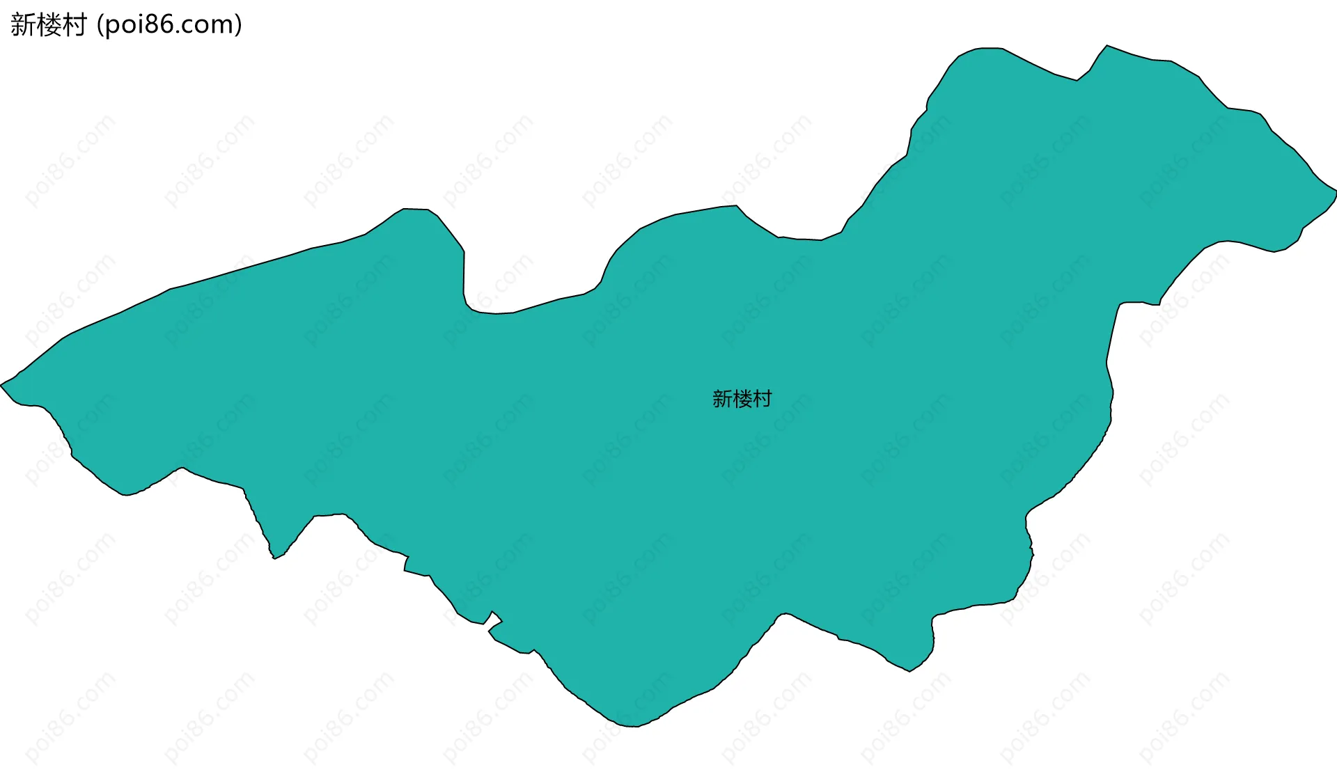 新楼村边界地图