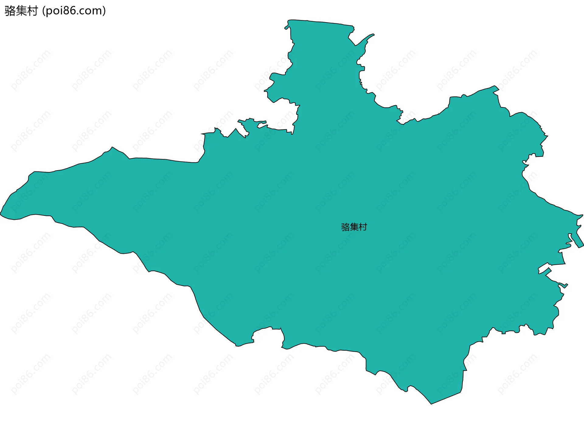 骆集村边界地图