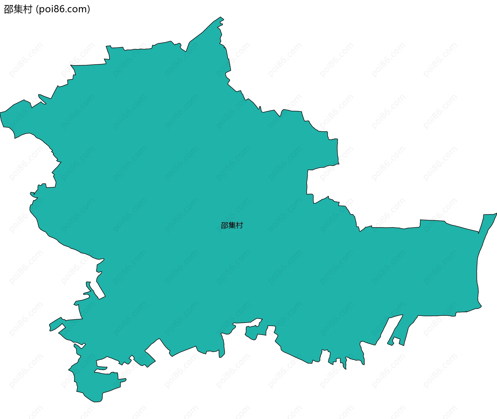 邵集村边界地图